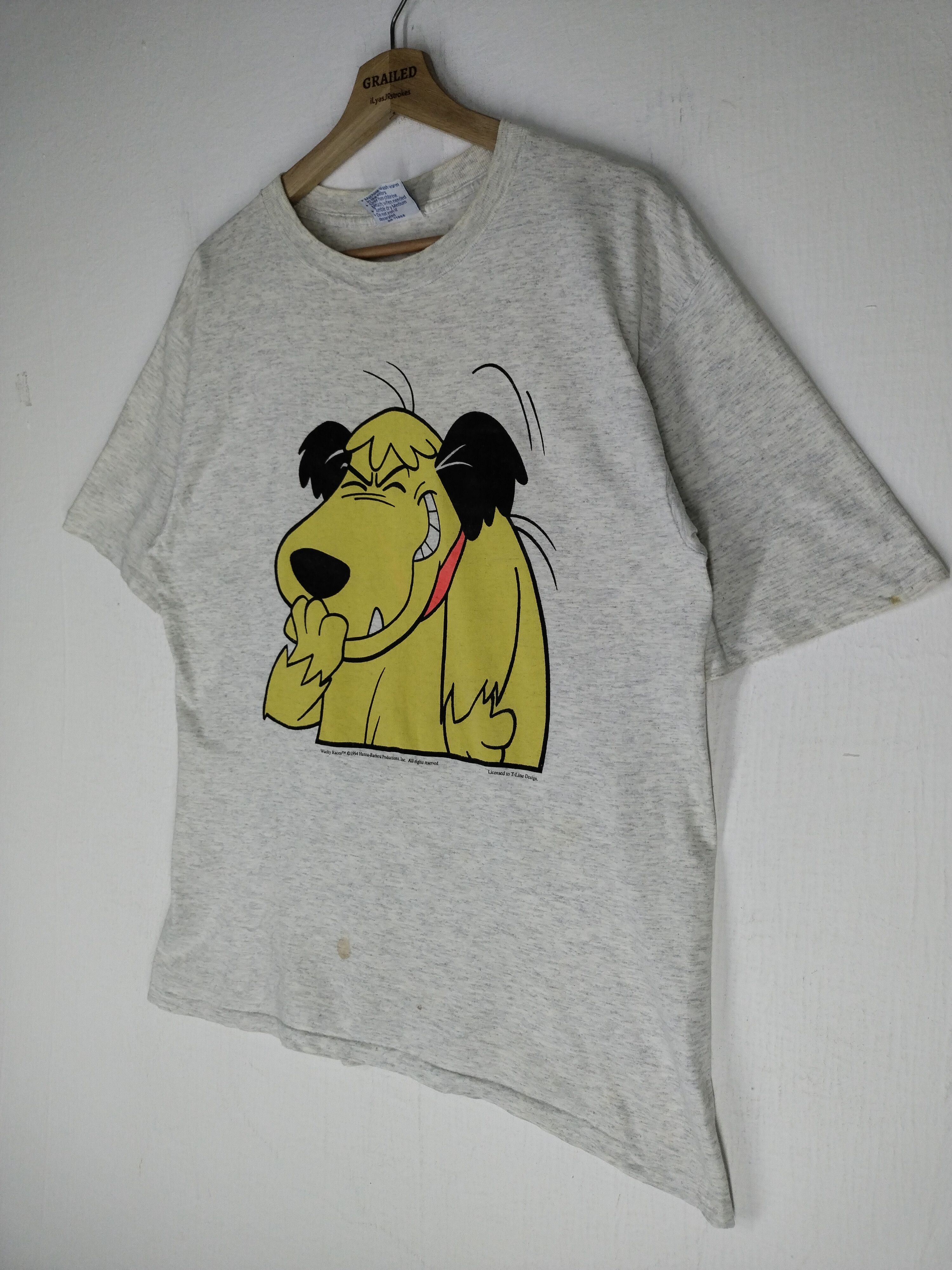 Cartoon Network × NASCAR × Vintage 1994 Vtg Wacky Races NASCAR Muttley Cartoon Characters Tee Size US L / EU 52-54 / 3 - 7 Thumbnail