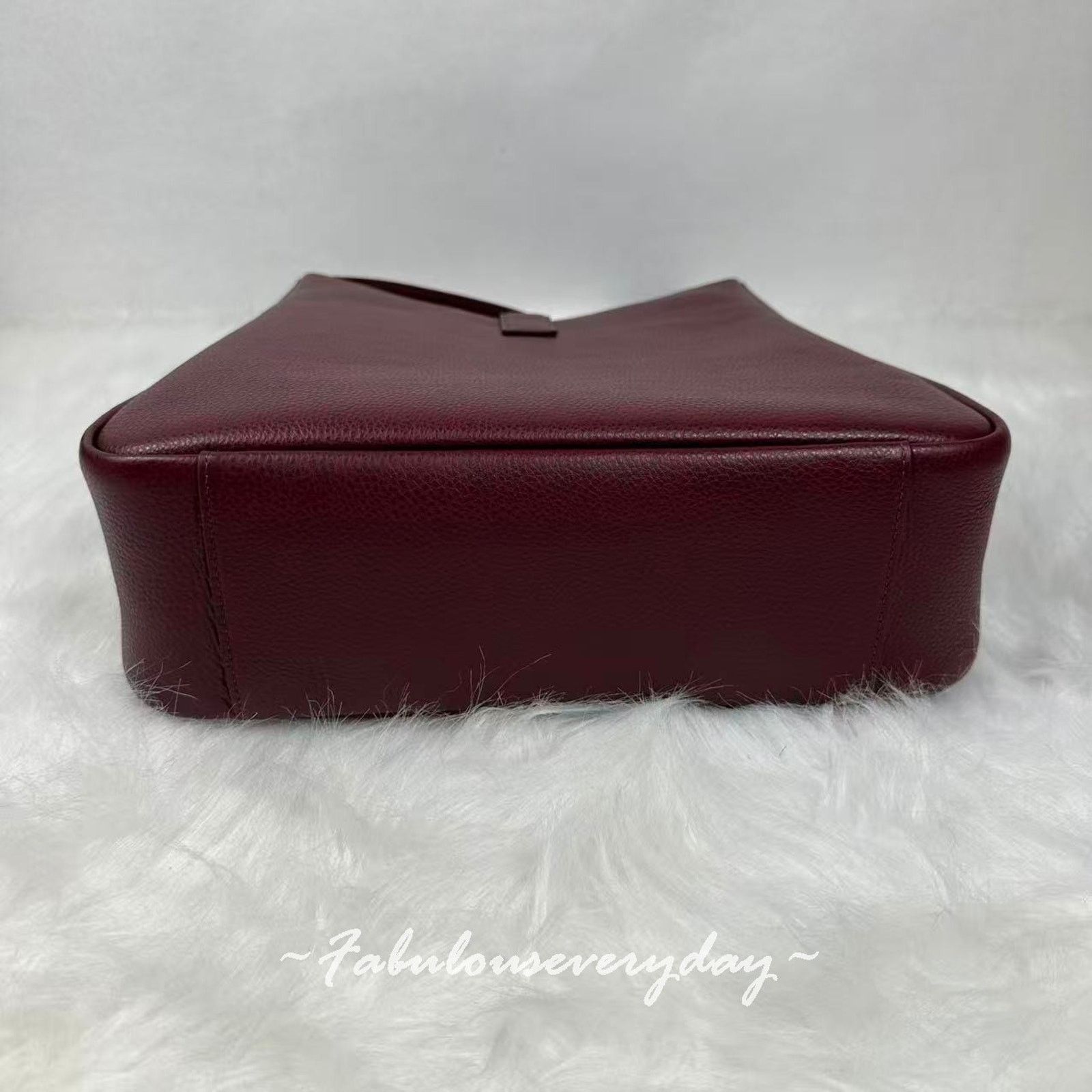 Coach Coach Hadley Large Shoulder Bag Leather/Gold/Dark Wine CCD65 Size ONE SIZE - 5 Thumbnail