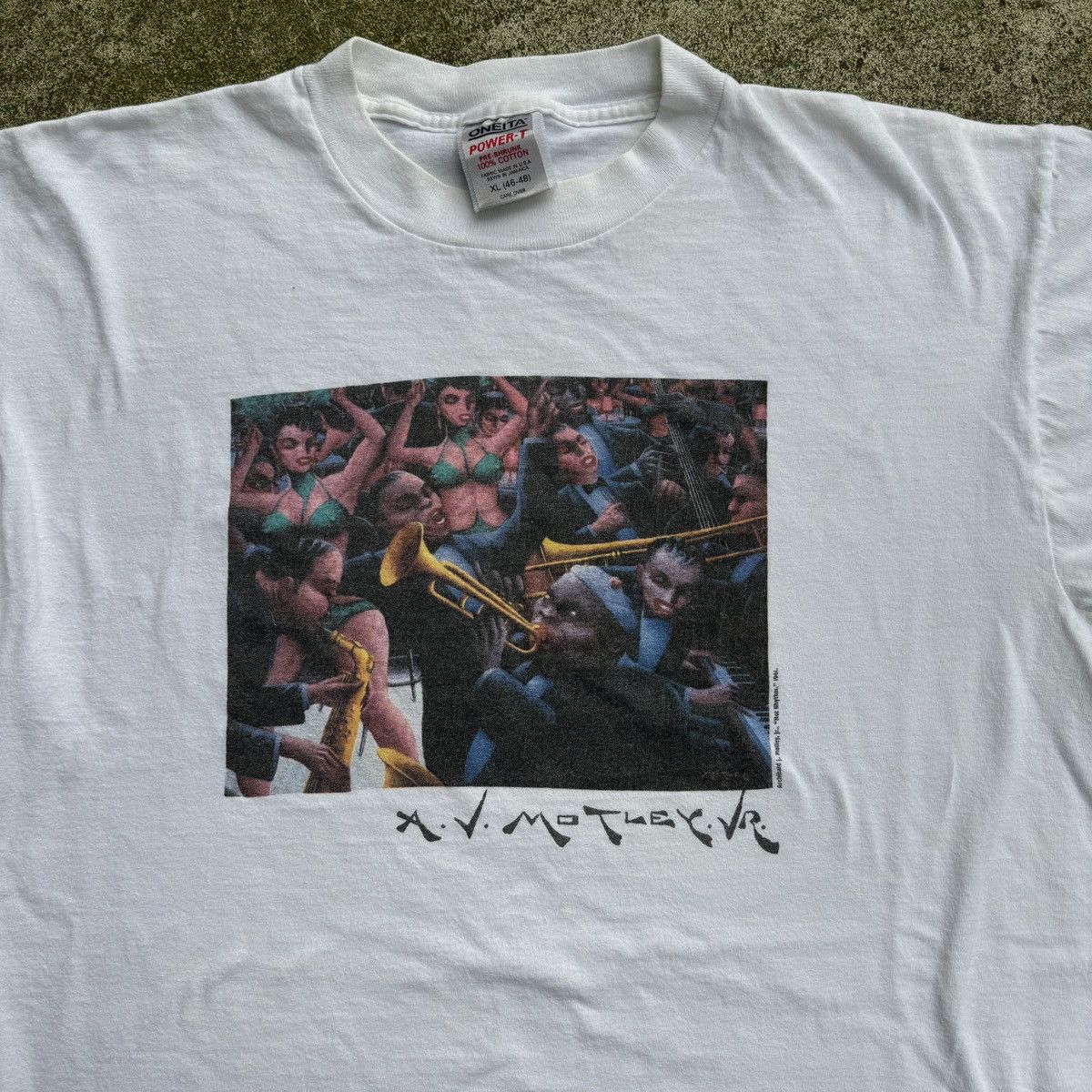 Band Tees Faded 90s AV Motley Jr Jazz Tee ERD Grunge Size US XL / EU 56 / 4 - 2 Thumbnail