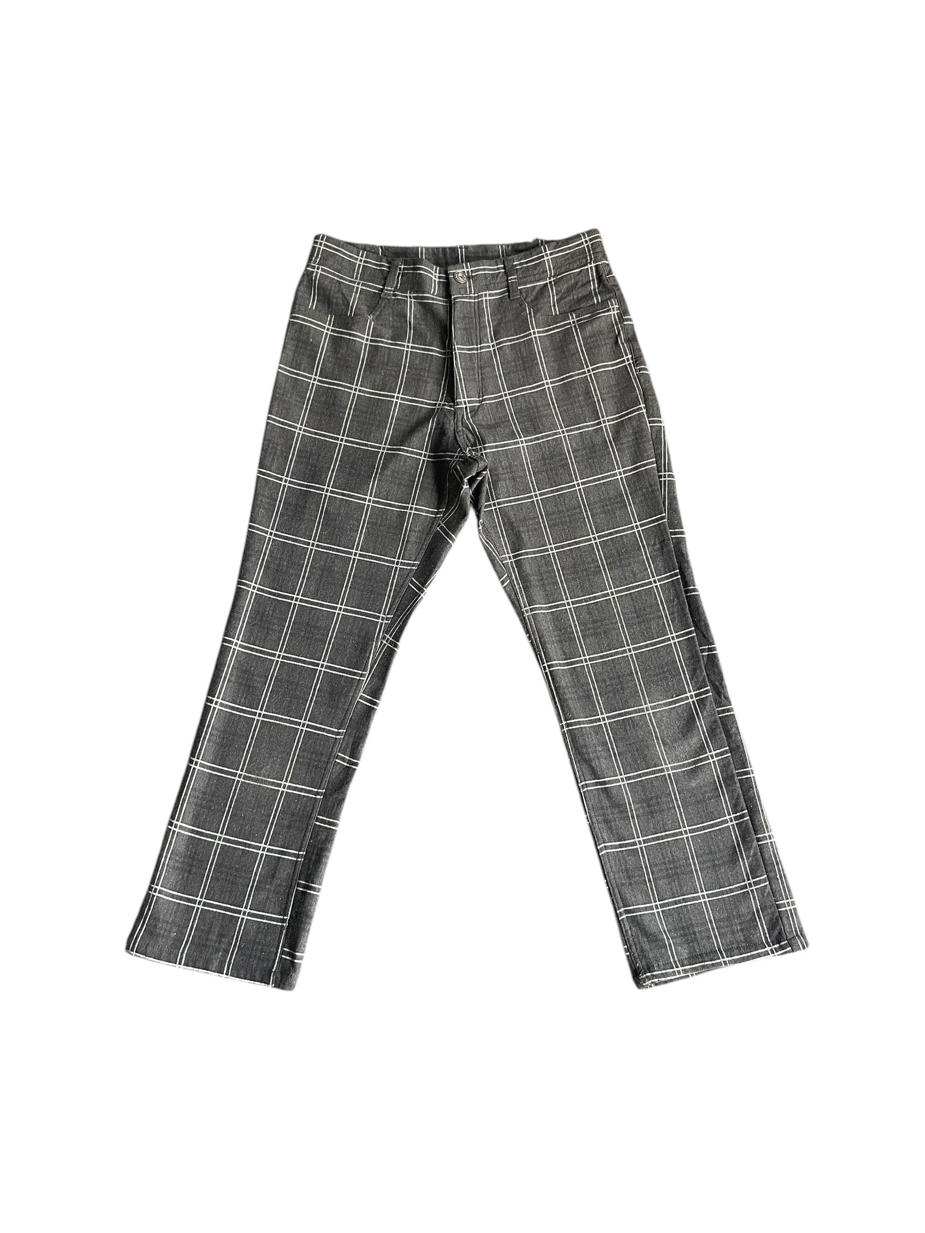 Japanese Brand Shine Peach Checkered 3Quater Pant Size 30" / US 8 / IT 44 - 1 Thumbnail