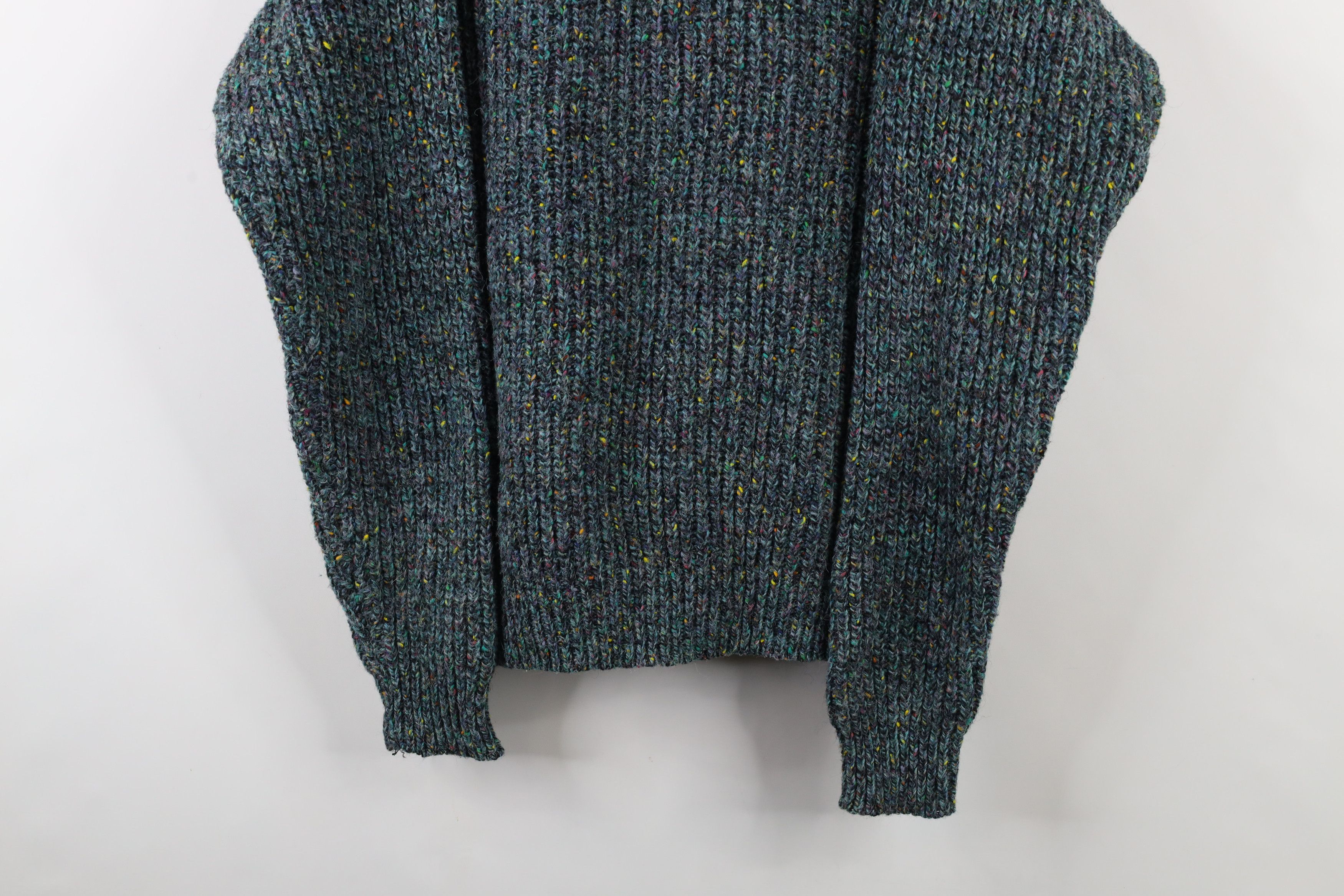 Vintage Vintage 90s Streetwear Rainbow Fleck Ribbed Knit Sweater Size US M / EU 48-50 / 2 - 3 Thumbnail