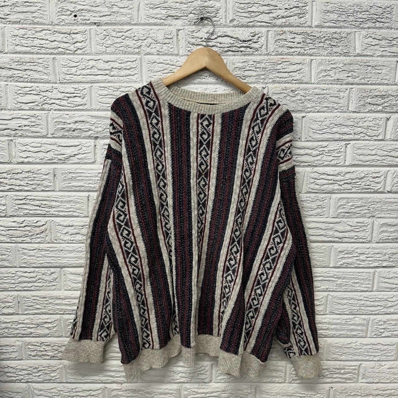 Saddlebred Vintage Saddlebred Aztec Cable Knit Sweater Size Large Size US XL / EU 56 / 4 - 2 Thumbnail