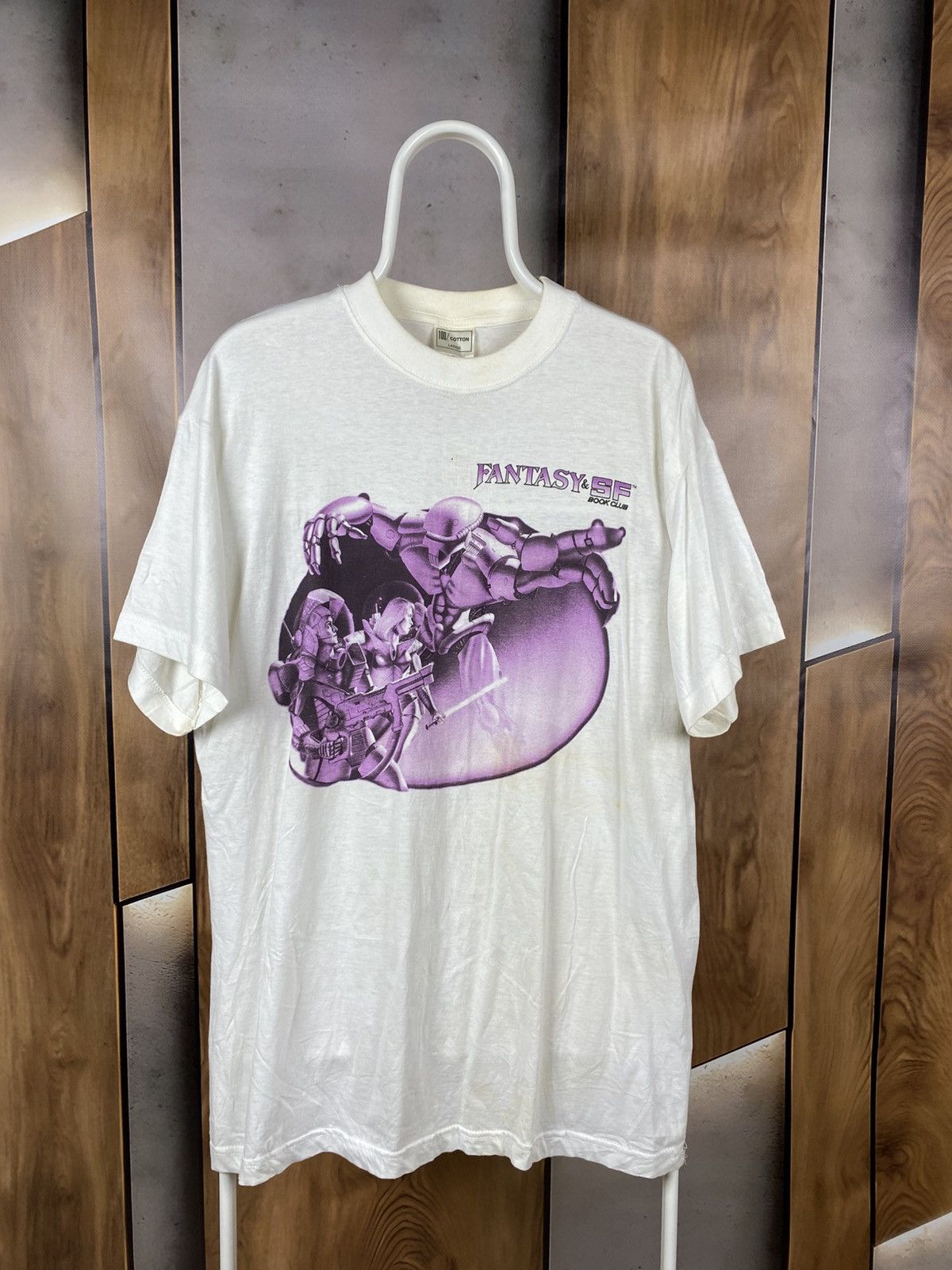 Vintage 📚Vintage 90s Fantasy SF Book Club Faded Y2K Tee📚 Size US L / EU 52-54 / 3 - 1 Thumbnail