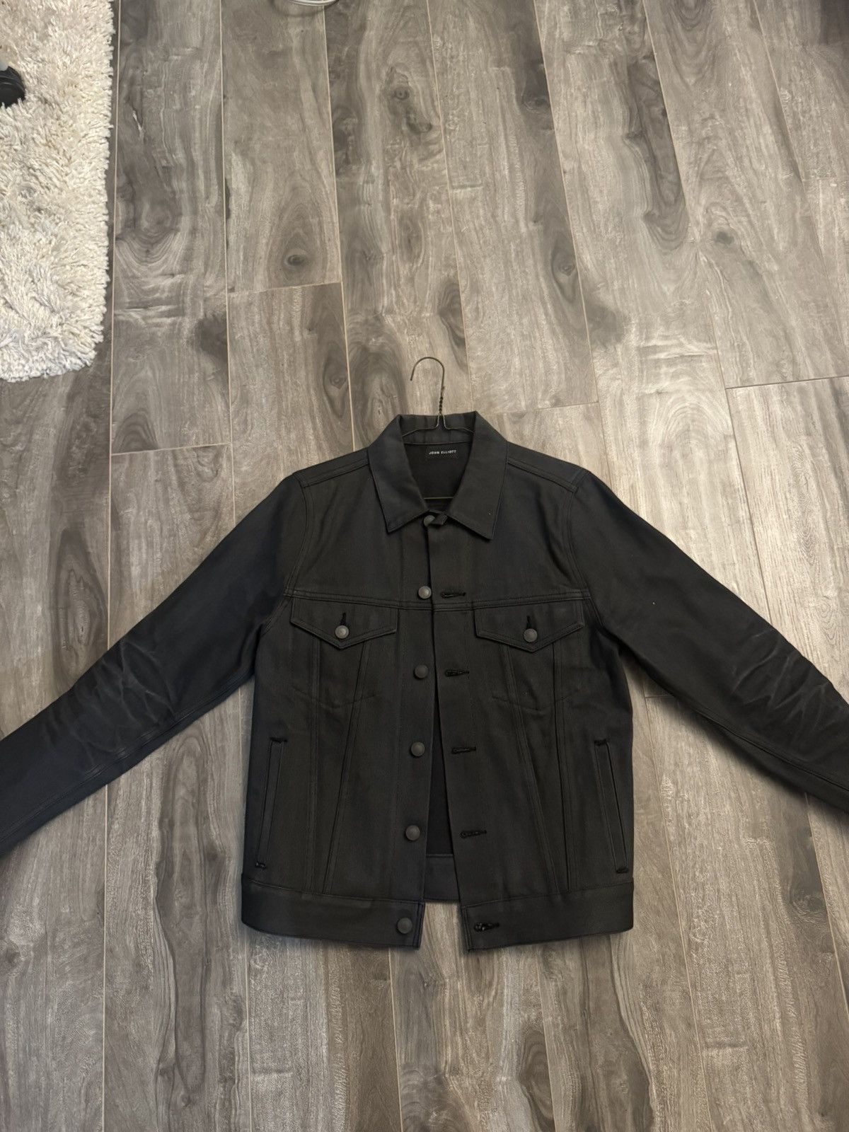 John Elliott Thumper Type III Selvedge Charcoal & Indigo Dry Process Size US XS / EU 42 / 0 - 3 Thumbnail