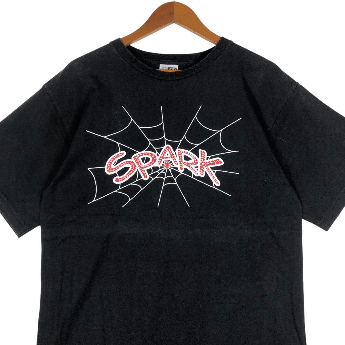 Vintage SPARK Spider Web Skate Wear T-Shirt Size US L / EU 52-54 / 3 - 2 Thumbnail