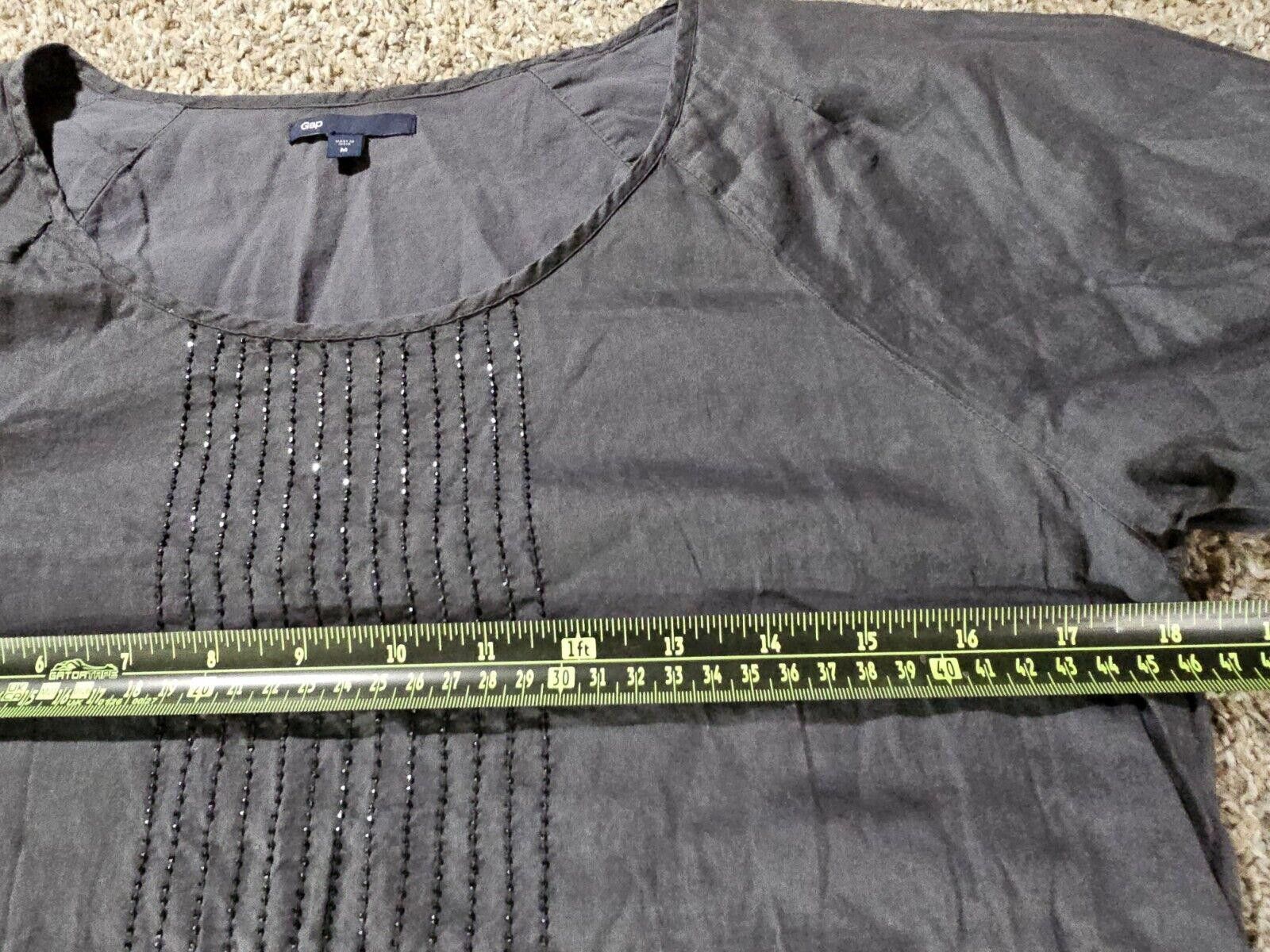 Gap GAP spring 06 gray beaded top Medium Size M / US 6-8 / IT 42-44 - 3 Thumbnail