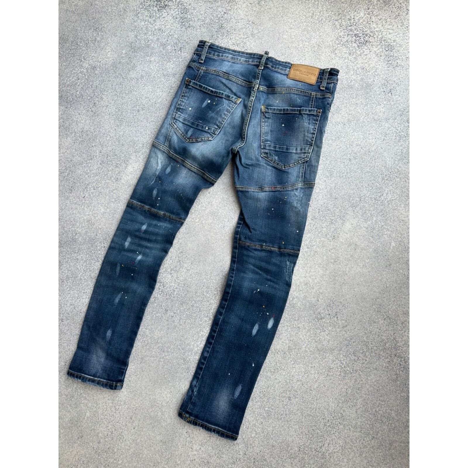 Dsquared2 Dsquared2 Distressed Painted Style Slim Jeans Size US 30 / EU 46 - 12 Thumbnail