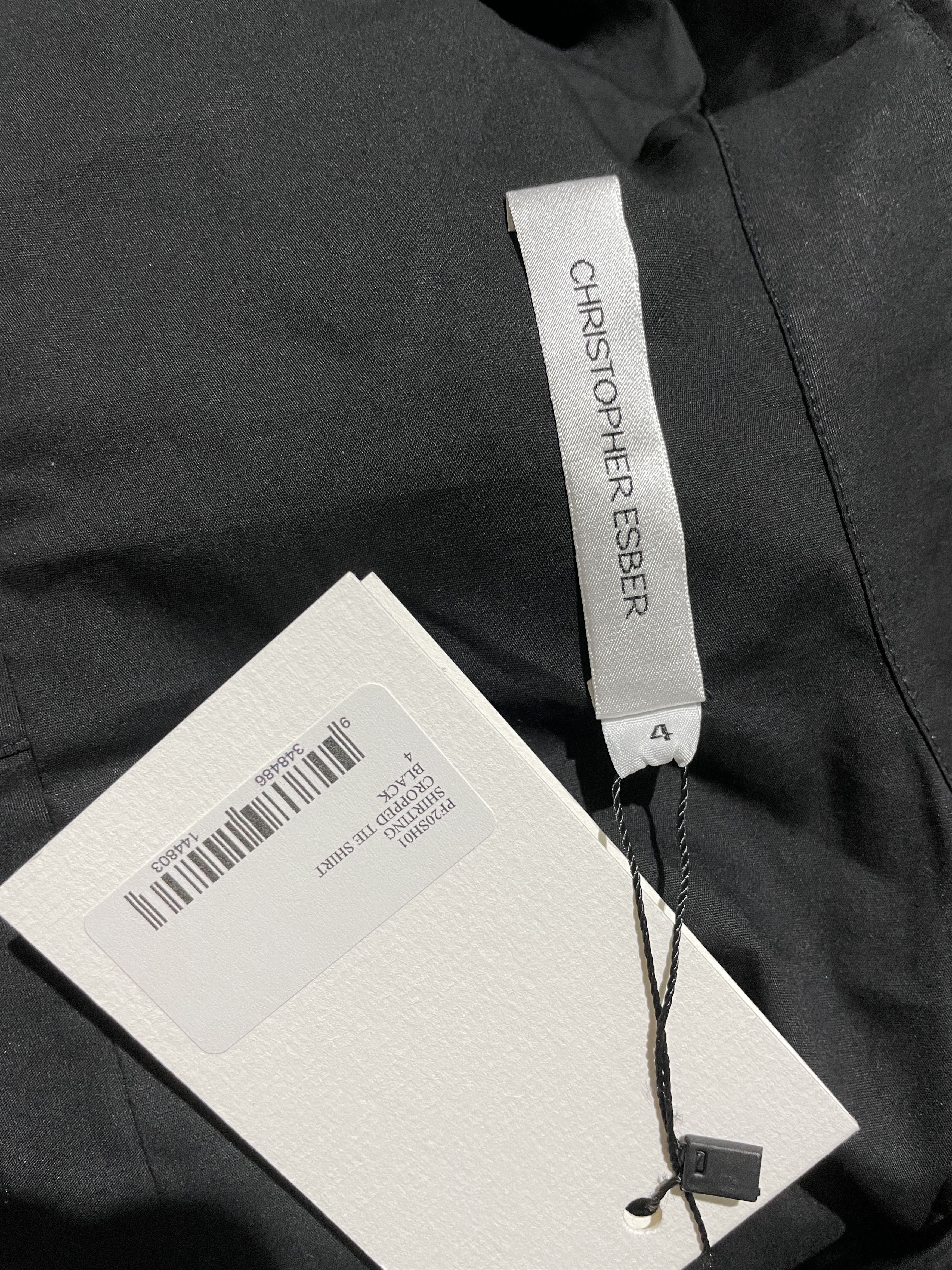 Christopher Esber Crop Tie Shirt Size XS / US 0-2 / IT 36-38 - 9 Thumbnail
