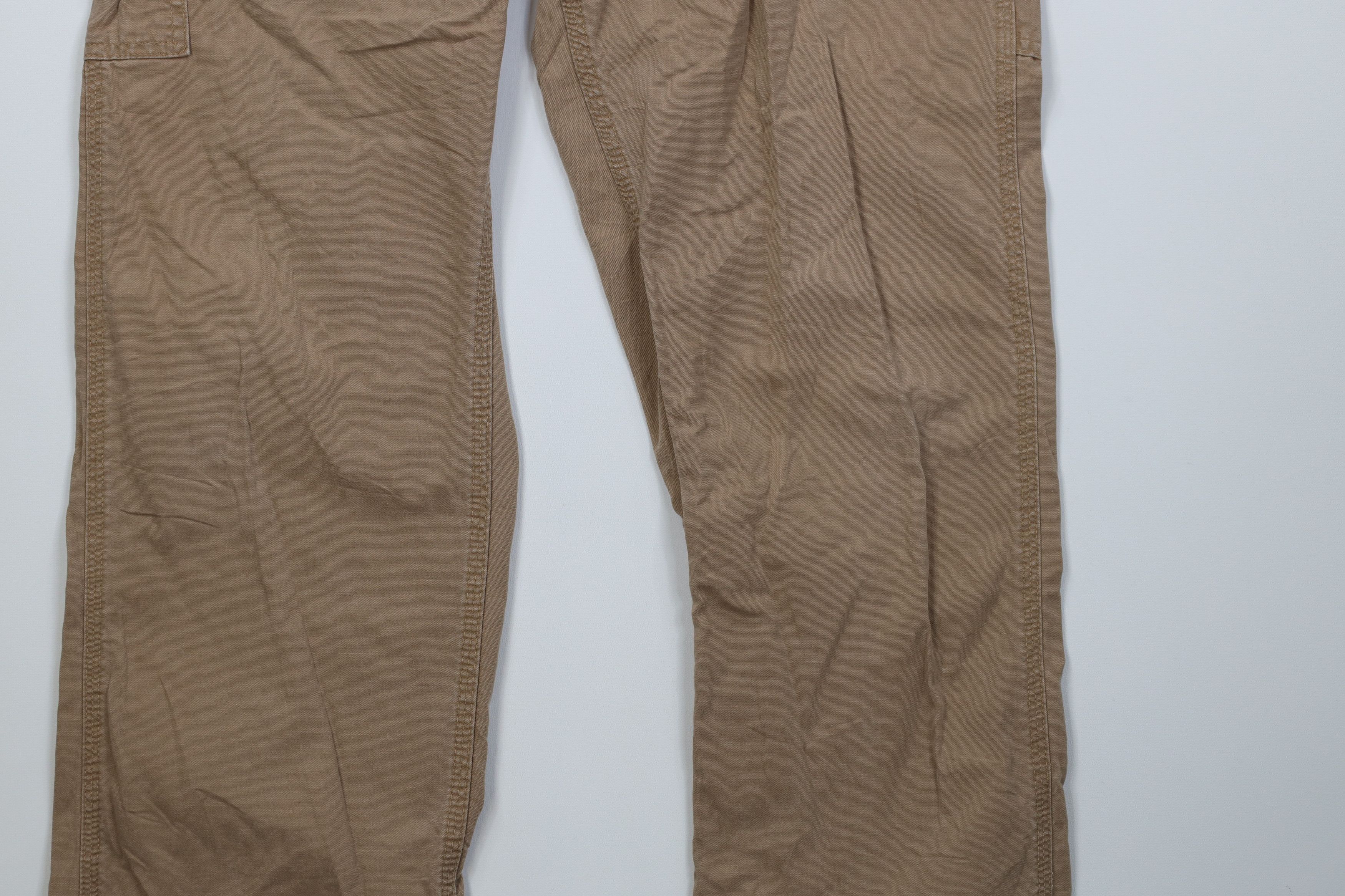 Carhartt Vintage 90s Y2K Carhartt Wide Leg Dungaree Pants Duck Brown Size US 32 / EU 48 - 4 Thumbnail