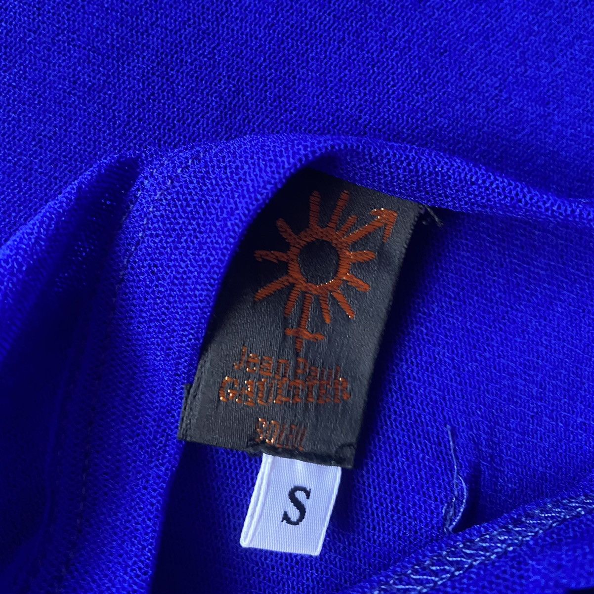 Jean Paul Gaultier JPG Electric Blue Sheer Mesh Tank Top Size S / US 4 / IT 40 - 3 Thumbnail