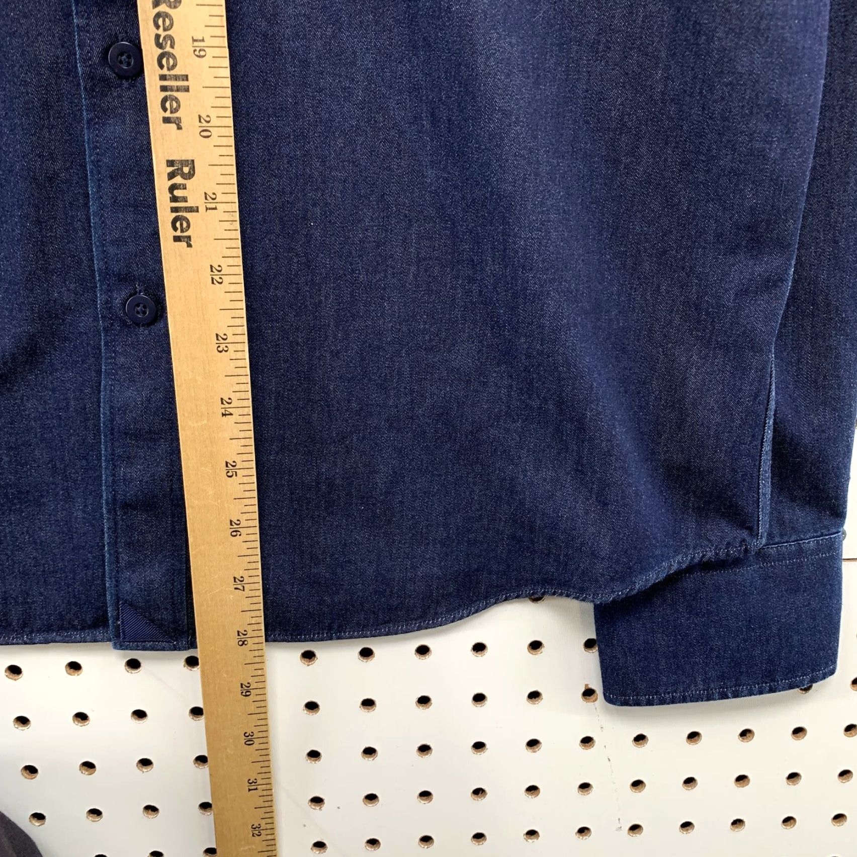 UNTUCKit UNTUCKit Button Shirt Mens M Indigo Blue Long Sleeve Business Casual Shirt Size US M / EU 48-50 / 2 - 7 Thumbnail