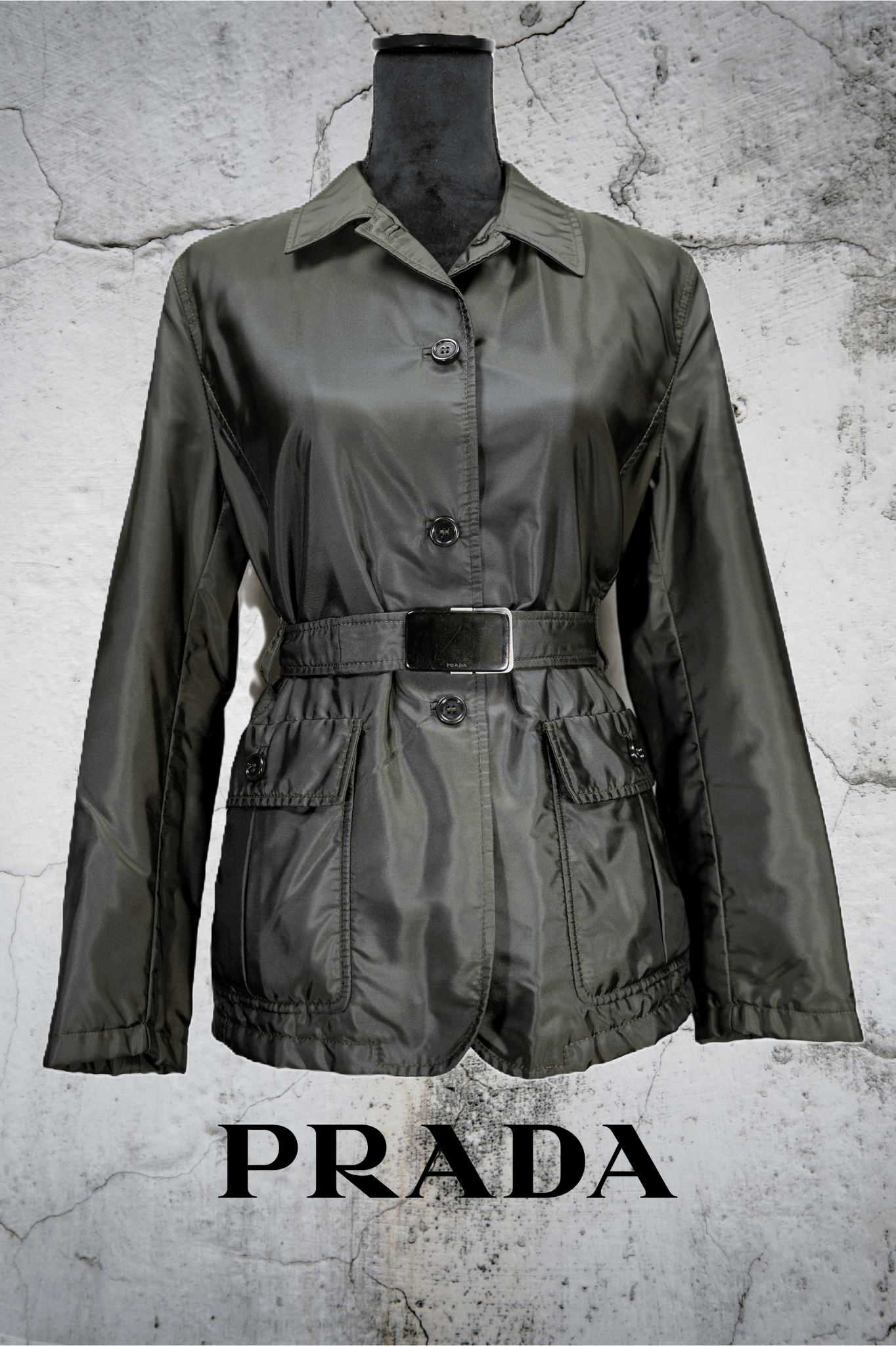Prada Prada Milano Nylon Vintage 80's Jacket x Luxury Size M / US 6-8 / IT 42-44 - 1 Thumbnail