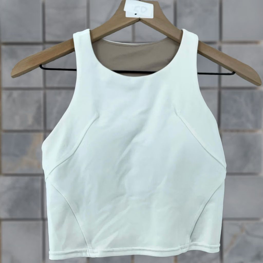 Lululemon Lululemon Tank Womens Small White Racerback Athletic Fit Yoga Workout Sleeveless Size S / US 4 / IT 40 - 1 Thumbnail