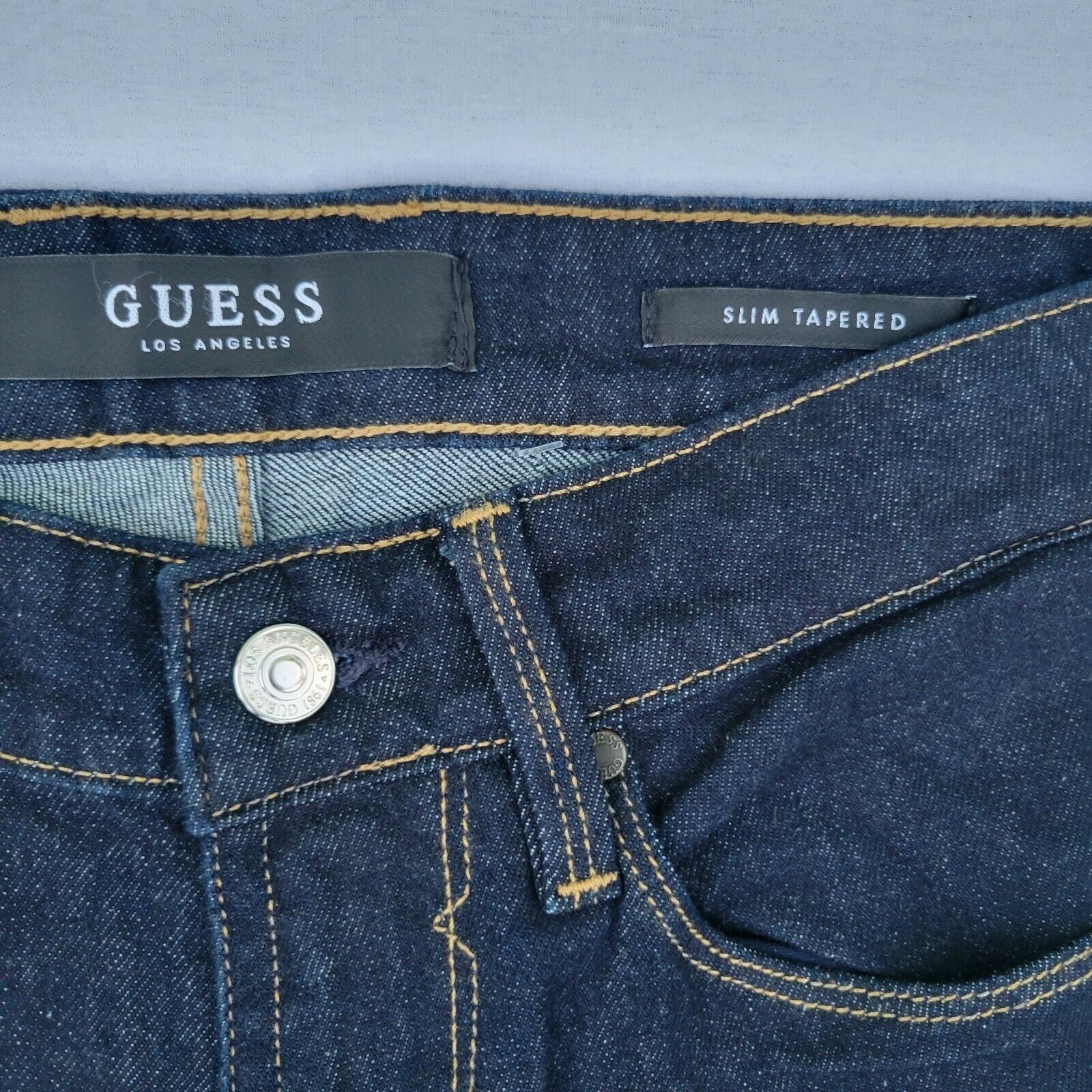 Guess Men's Guess Slim Tapered Jeans. 30x30. Blue. Size US 30 / EU 46 - 3 Thumbnail