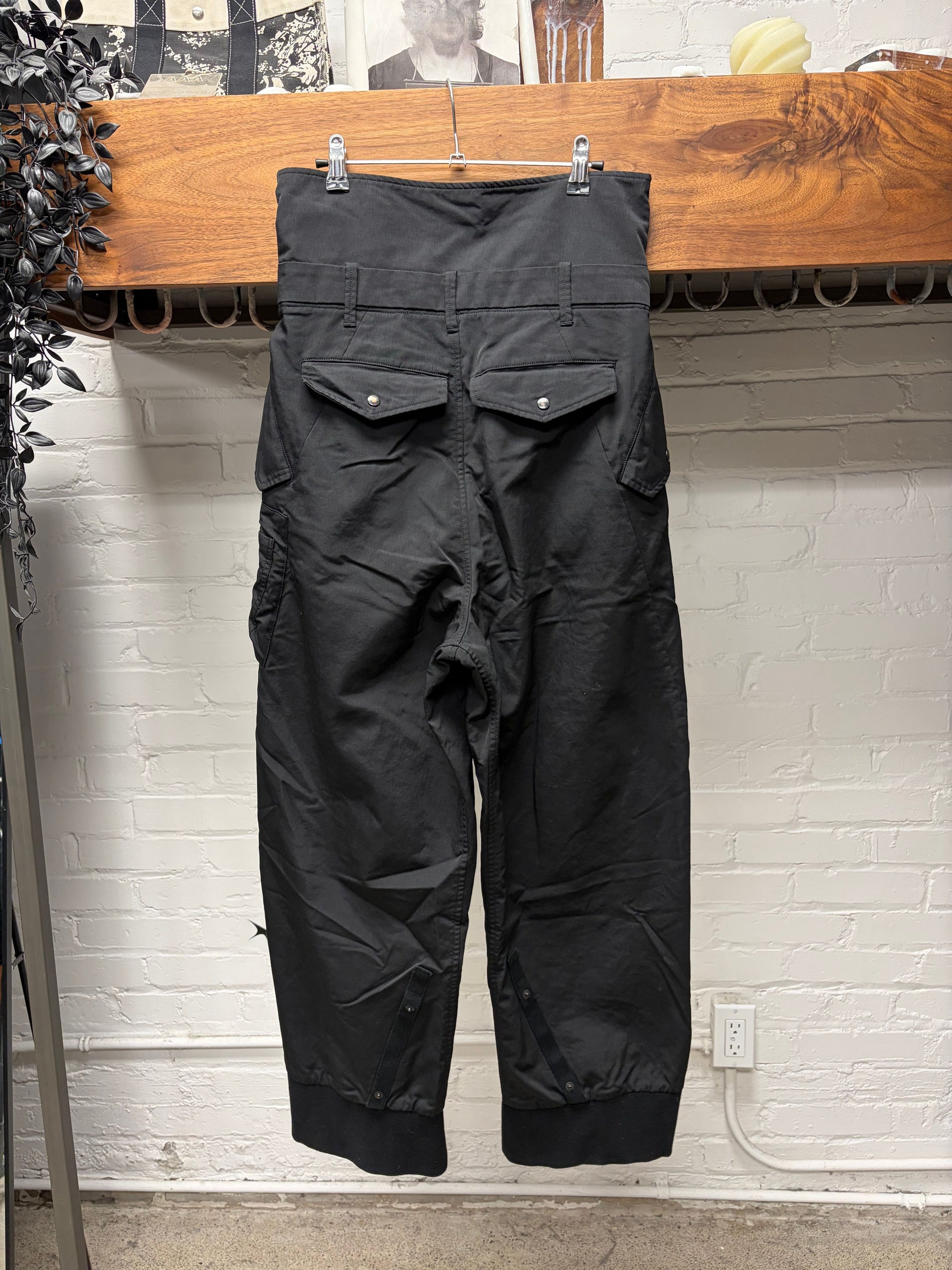 Julius AW2017 Julius ‘Neuromantica’ Cotton/Nylon Black Cargo Pants Size US 28 / EU 44 - 3 Thumbnail