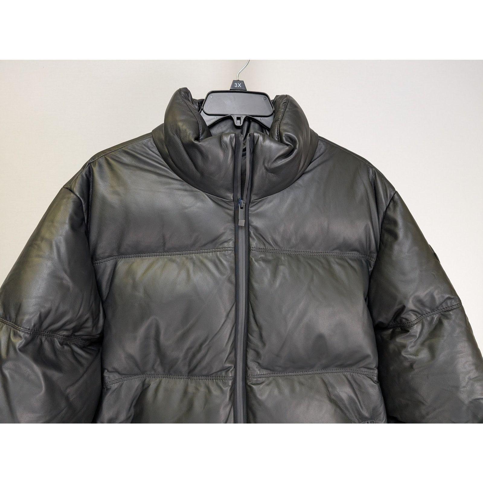 Moncler o1rshd1 Leather Down Jacket in Black Size US XL / EU 56 / 4 - 5 Thumbnail