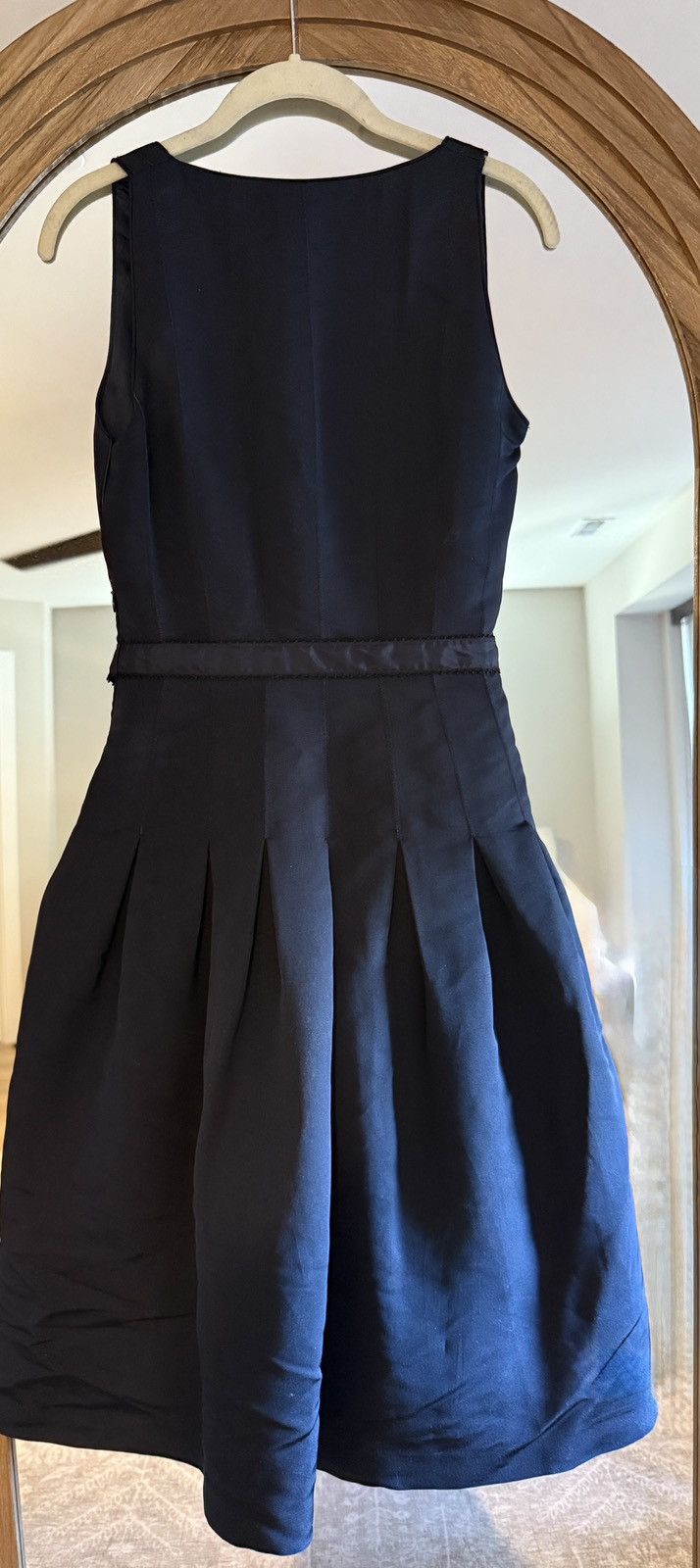 Vintage Vintage Navy Silk Taffeta Party Dress Size 8 Size M / US 6-8 / IT 42-44 - 4 Thumbnail