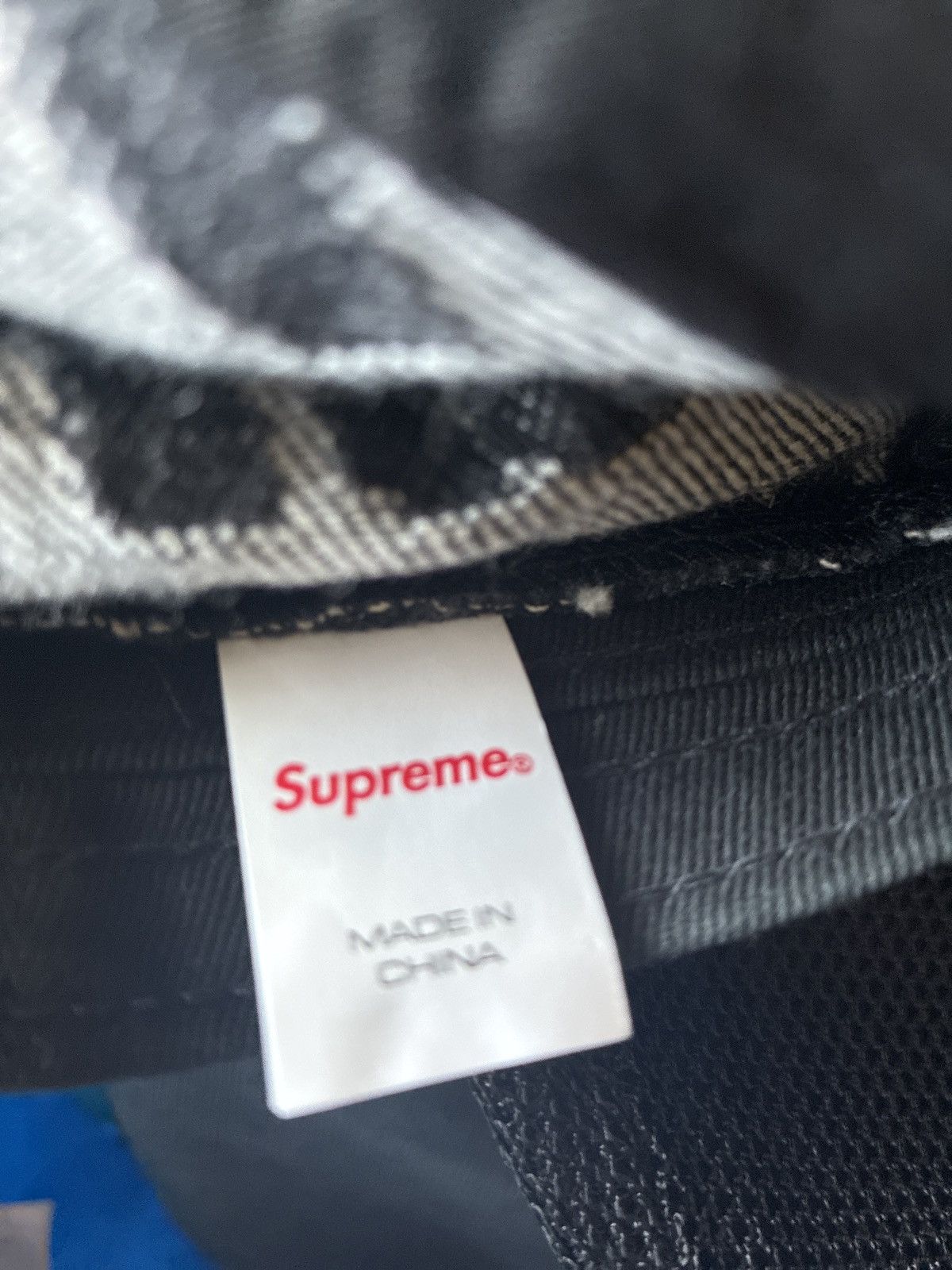Supreme Supreme Fat Tip Jacquard Denim Box Logo Hat Size ONE SIZE - 6 Thumbnail