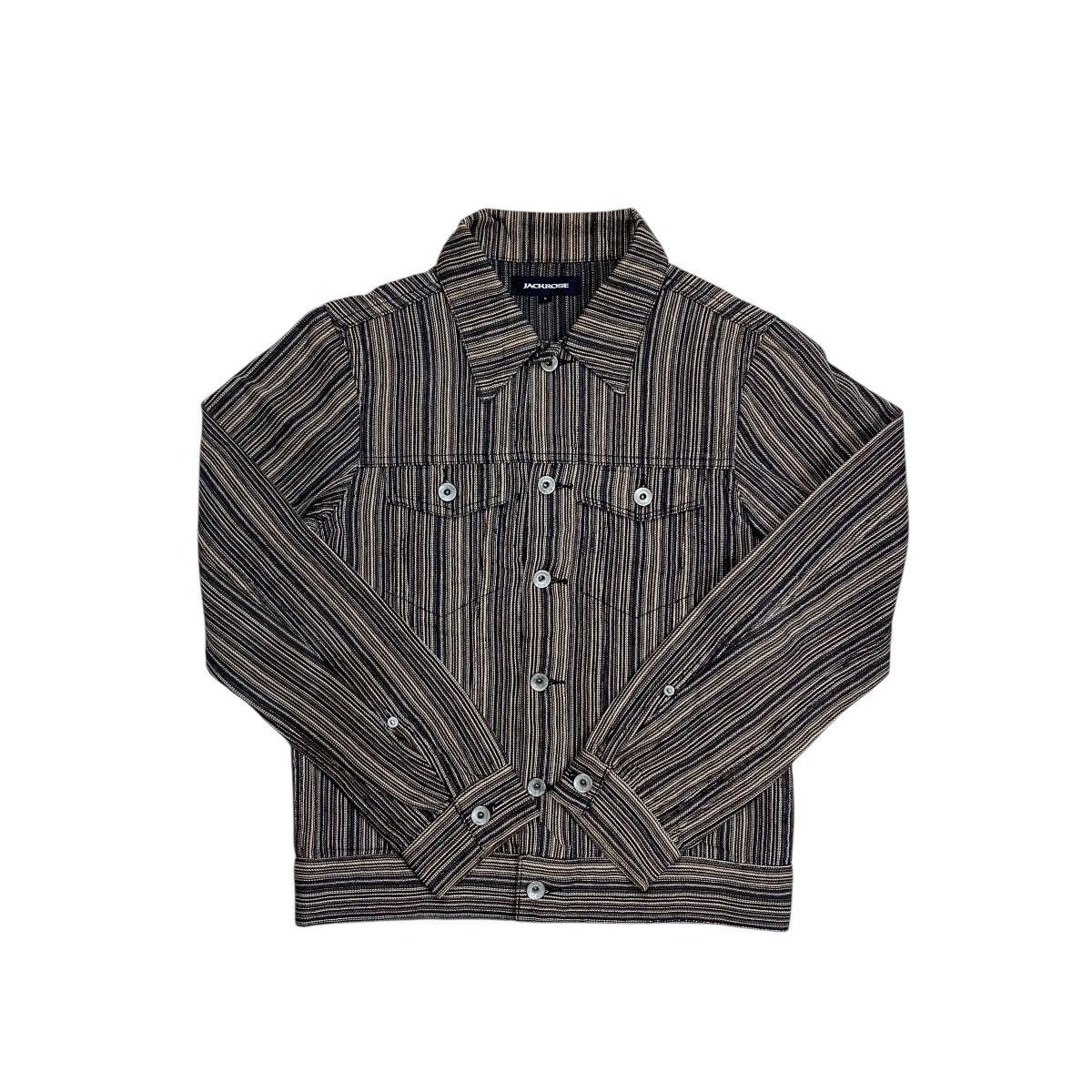 JACKROSE Jackrose Striped Denim Trucker Jacket Size US M / EU 48-50 / 2 - 4 Thumbnail