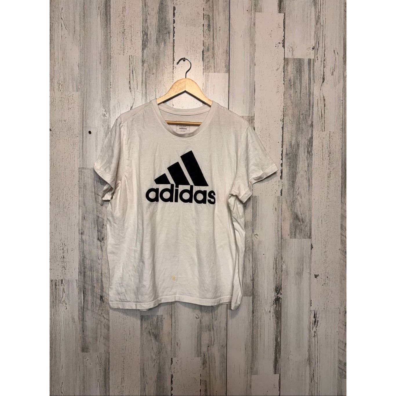 Adidas Adidas White Logo T-Shirt 2XL Regular Fit – Classic Graphic Tee Size US XXL / EU 58 / 5 - 1 Thumbnail