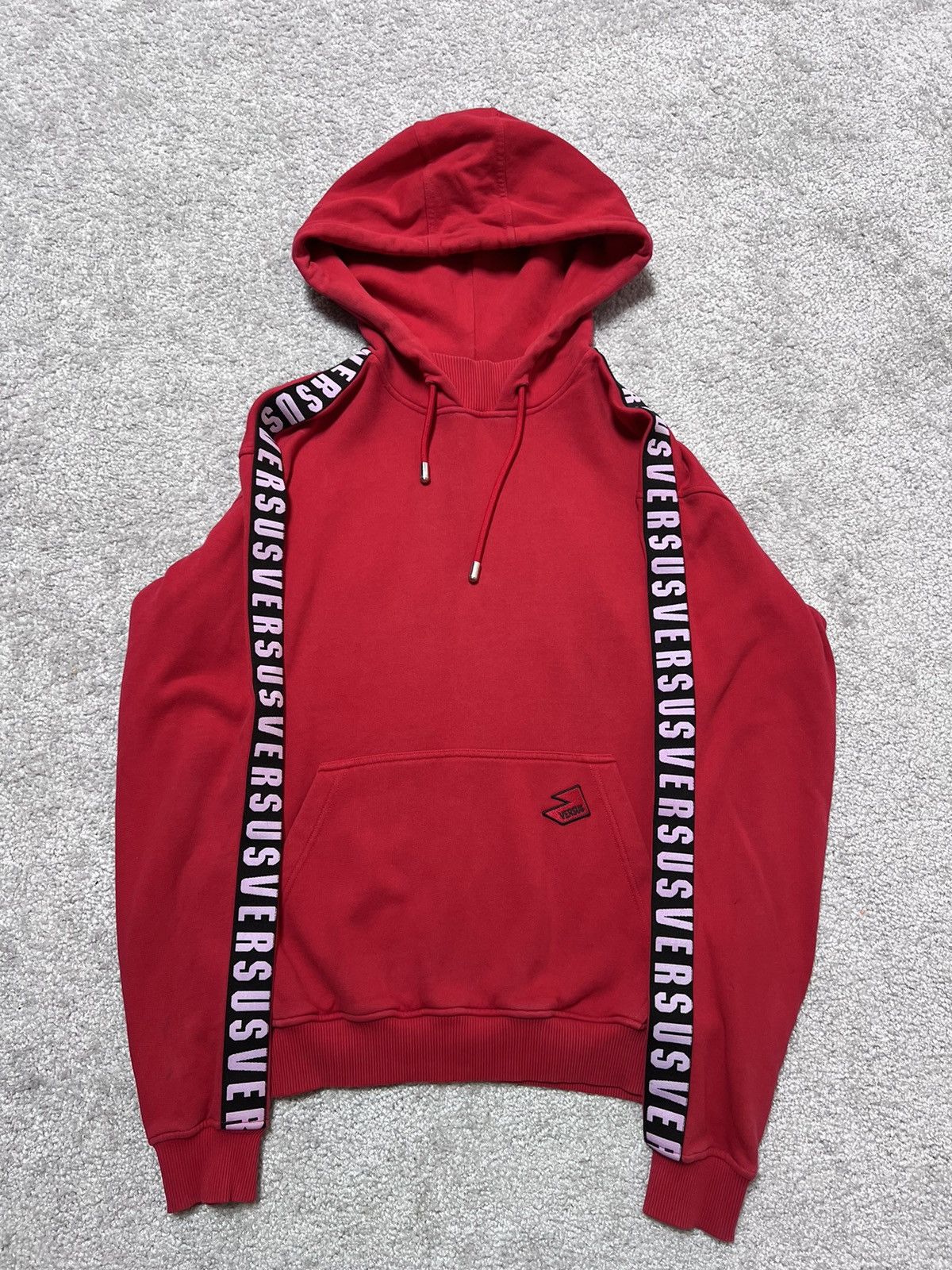 Versus Versace Versace Versus Red Lampas Hoodie Size M Size US M / EU 48-50 / 2 - 1 Thumbnail