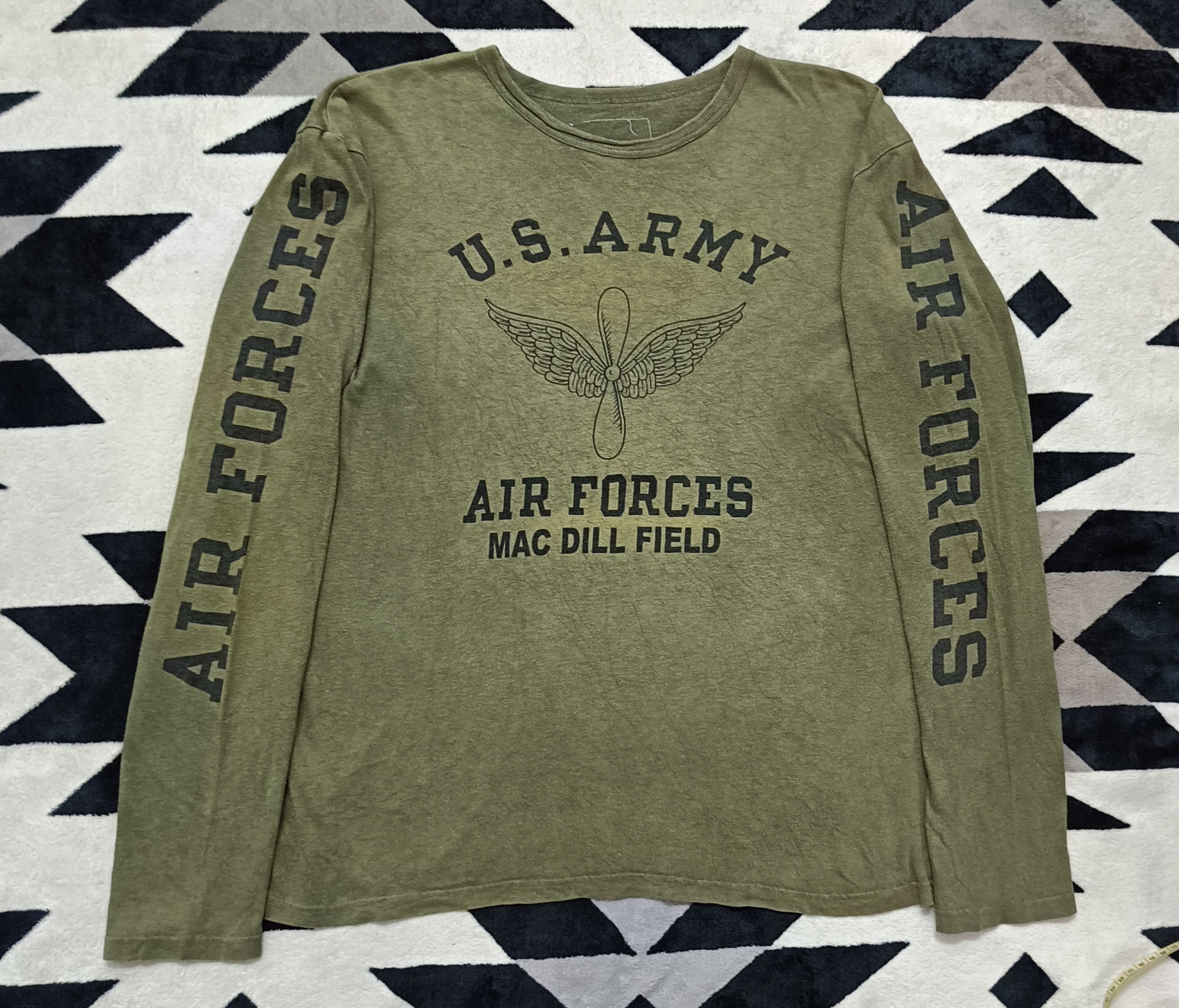 Japanese Brand 🔥🔥 Rare Us Army Air Forces Military Long Sleeve Tee Size US L / EU 52-54 / 3 - 2 Thumbnail