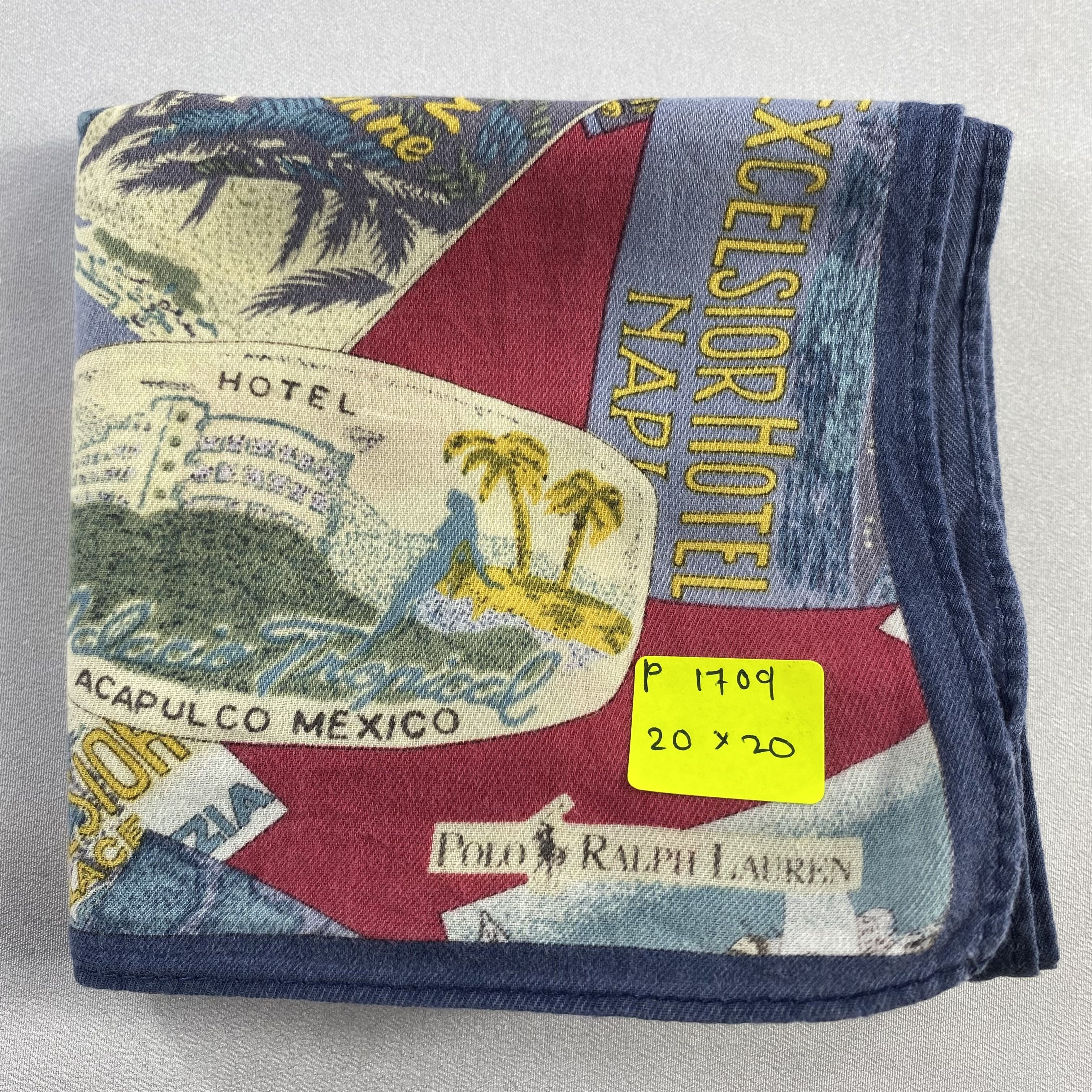 Polo Ralph Lauren × Vintage Polo Ralph Lauren Bandana/ Handkerchief / Neckerchief-P1709 Size ONE SIZE - 6 Thumbnail
