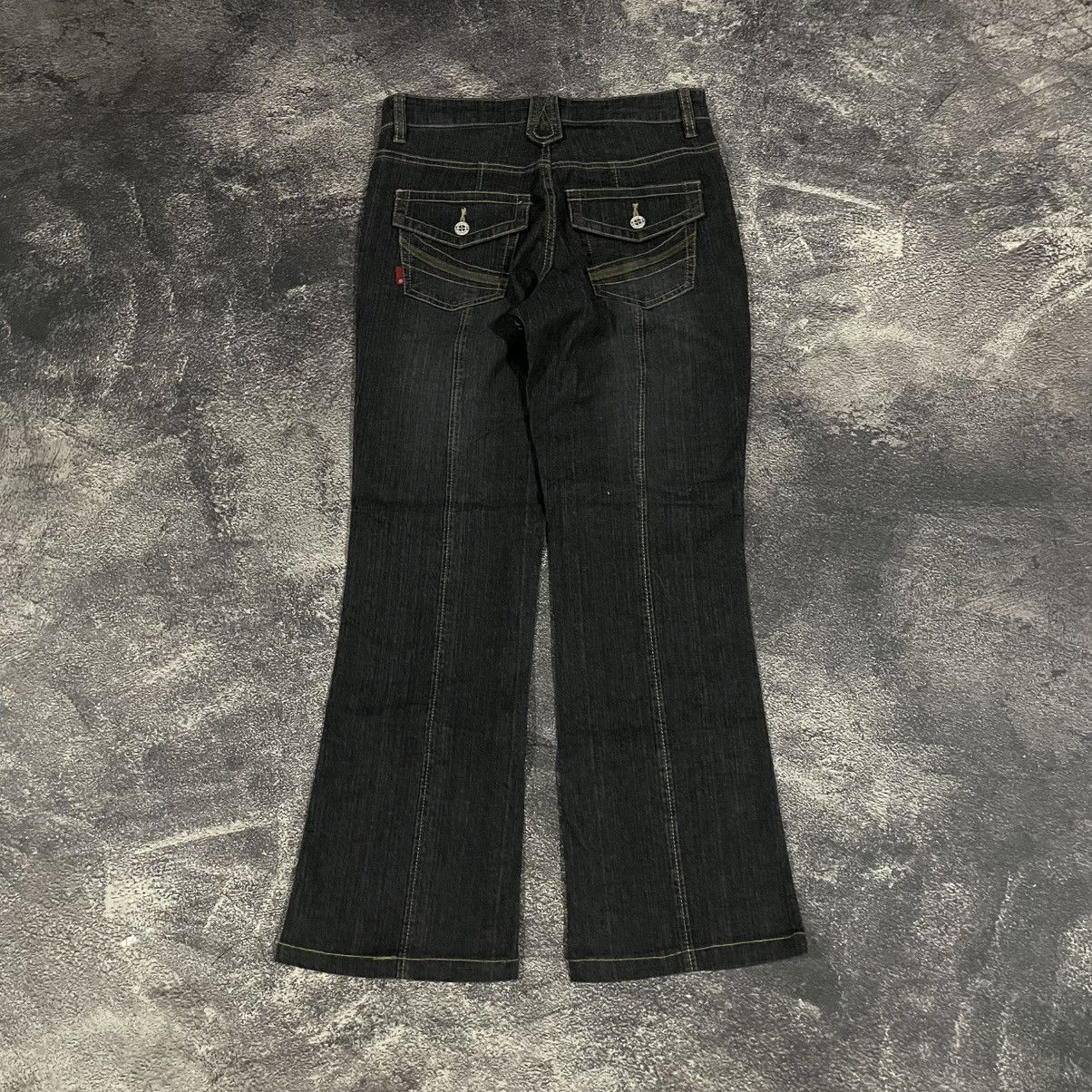 If Six Was Nine × Le Grande Bleu (L.G.B.) Flared Denim Pants – Archive / Avant-garde Cut Size US 31 - 2 Thumbnail