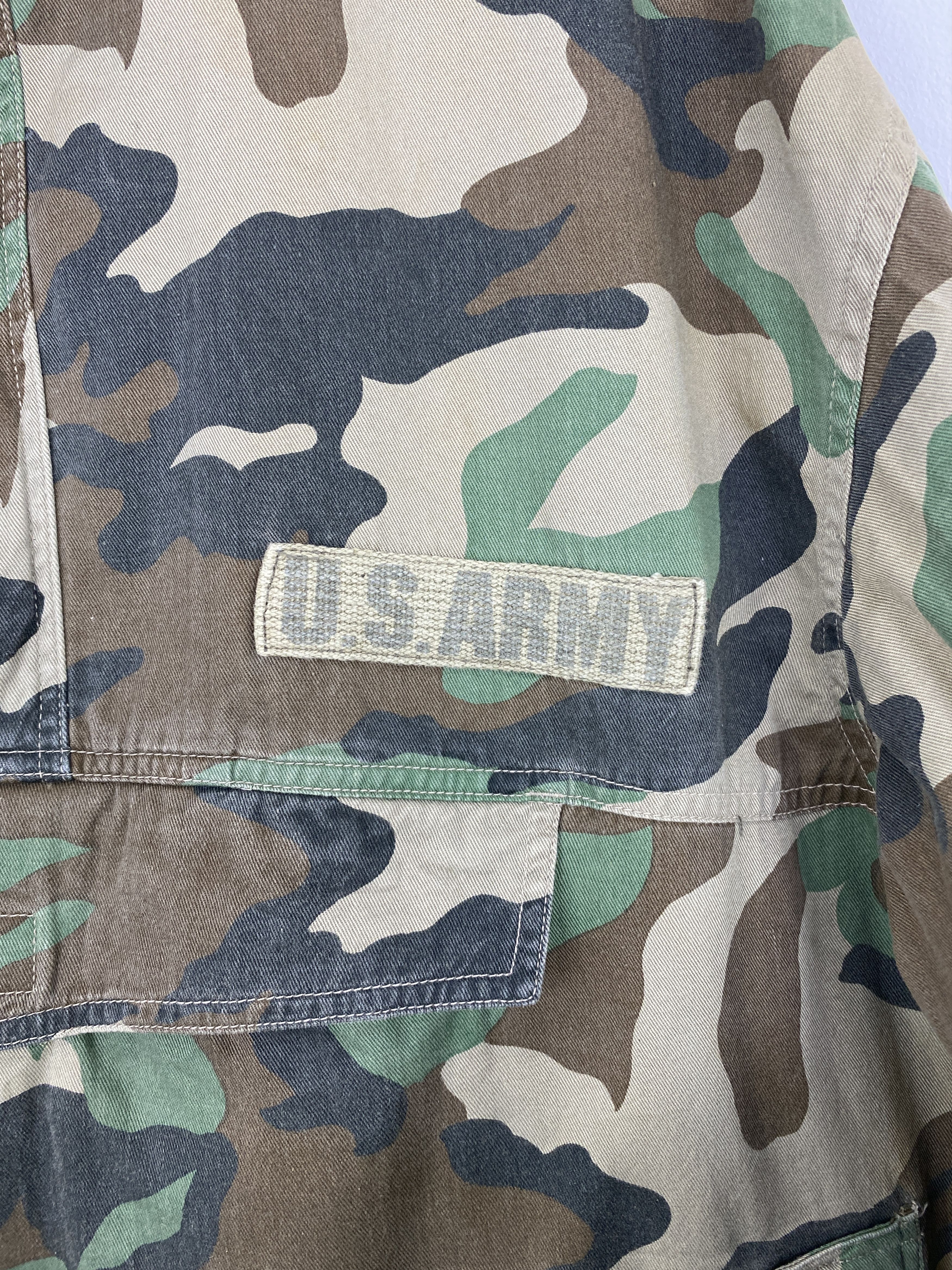 Vintage Vintage 90s Military US Army Camouflage Hoodie Jacket J1735 Size US M / EU 48-50 / 2 - 8 Thumbnail