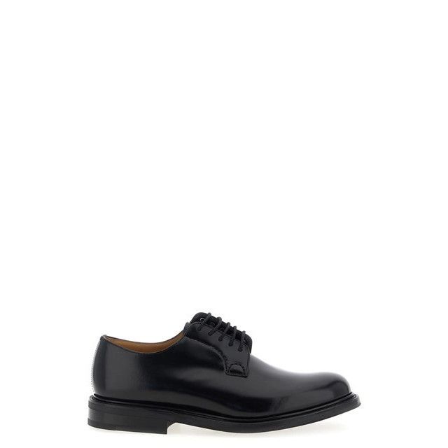 Church's Shannon Black Leather Derby Shoes New/Authentic (Me