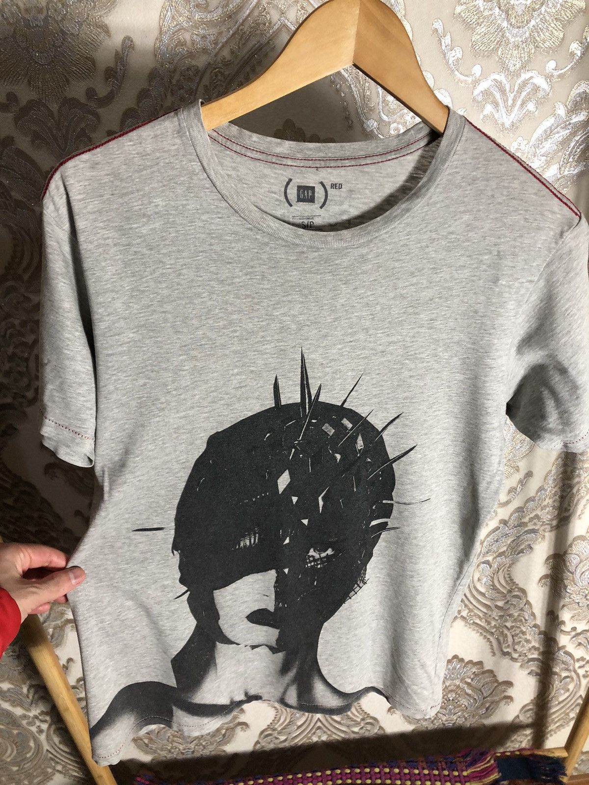 Gap GAP RED DESIGNER MALGOSIA BY MERT & MARCUS T-SHIRT FACE Y2K Size US M / EU 48-50 / 2 - 2 Thumbnail