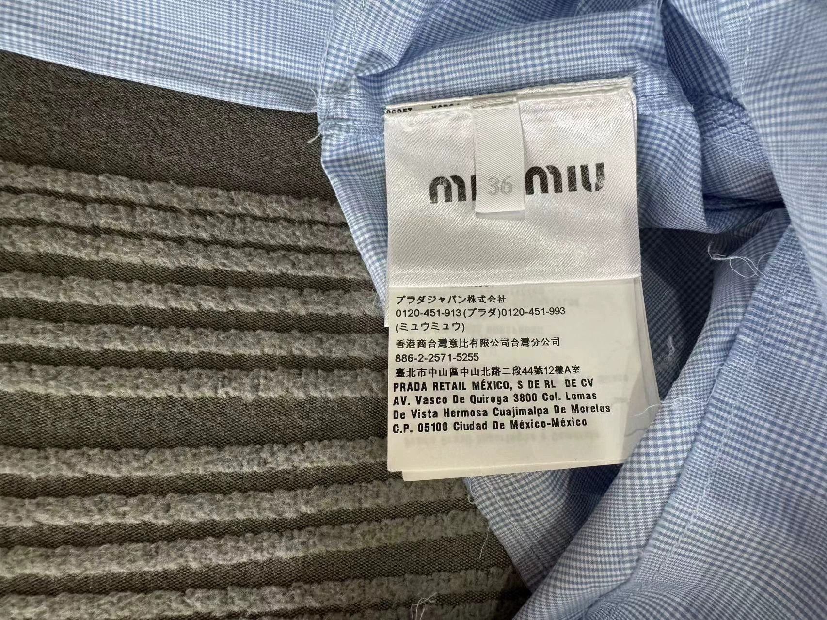 Miu Miu MIU MIU Peter Pan Collar Shirt Authentic Women's Size XS / US 0-2 / IT 36-38 - 3 Thumbnail