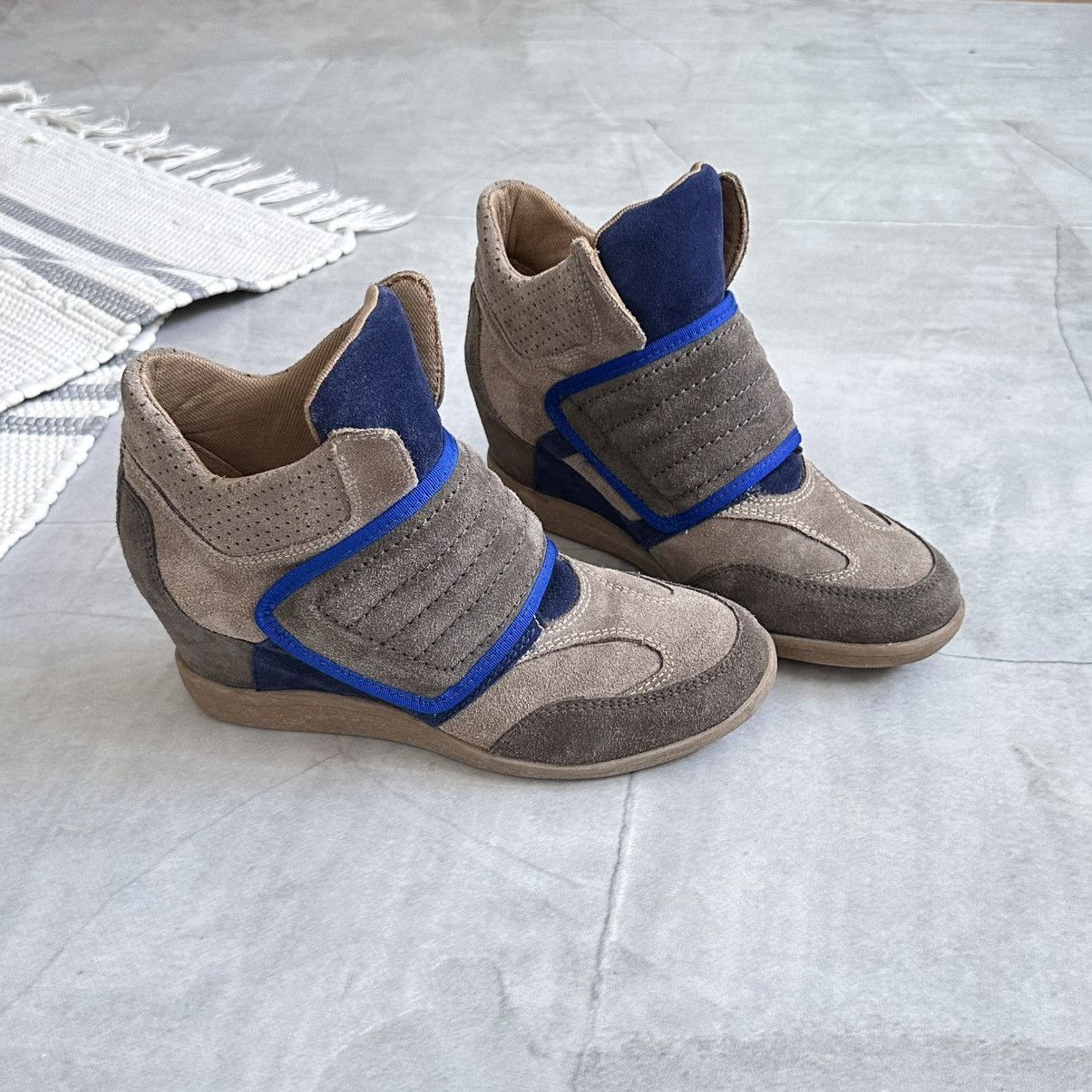 Isabel Marant Strap Isabel Marant Style Bekett Wedge Sneakers Shoes Ash Size US 10 / IT 40 - 4 Thumbnail