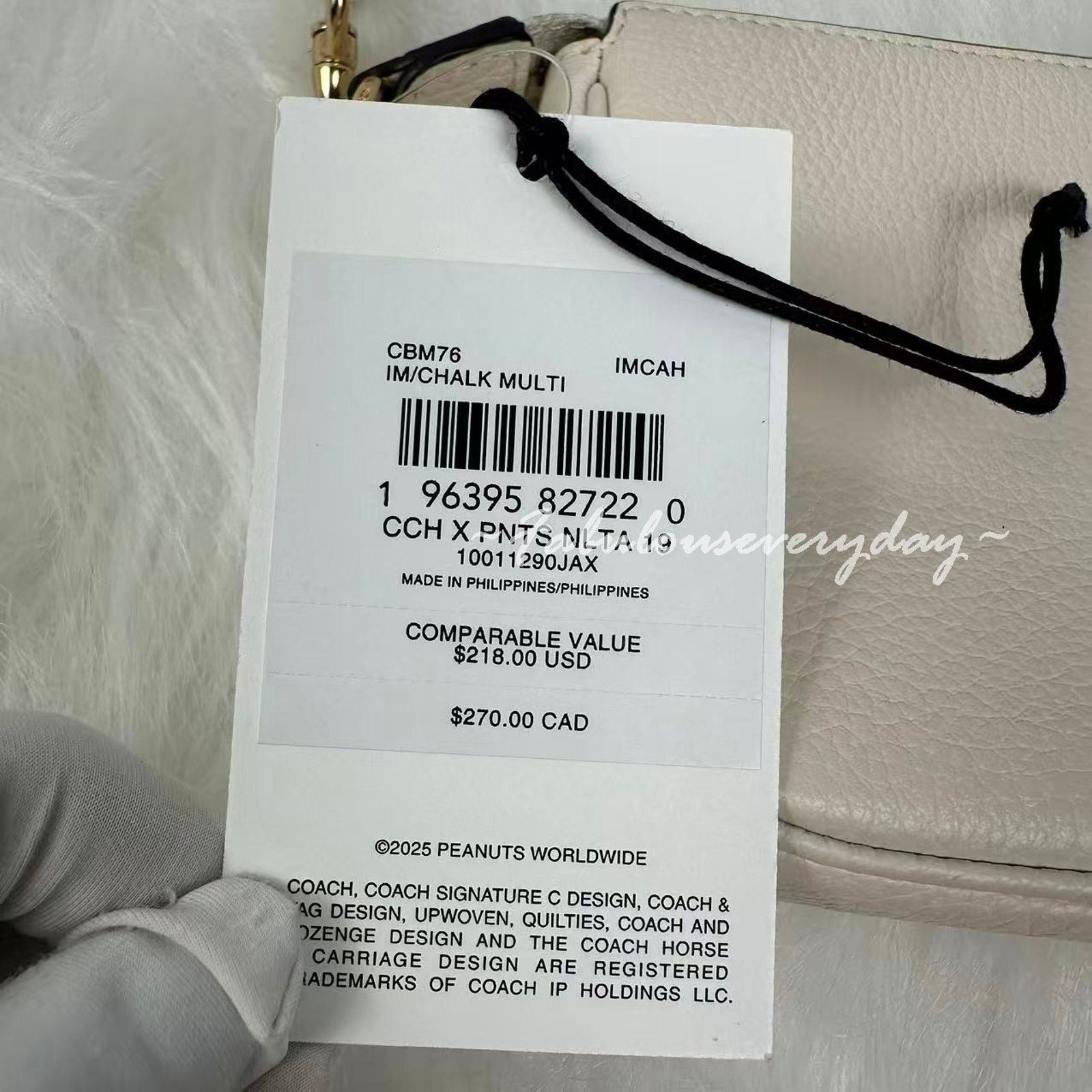 Coach Coach X Peanuts Nolita 19 Shoulder Wristlet Leather Chalk Size ONE SIZE - 4 Thumbnail