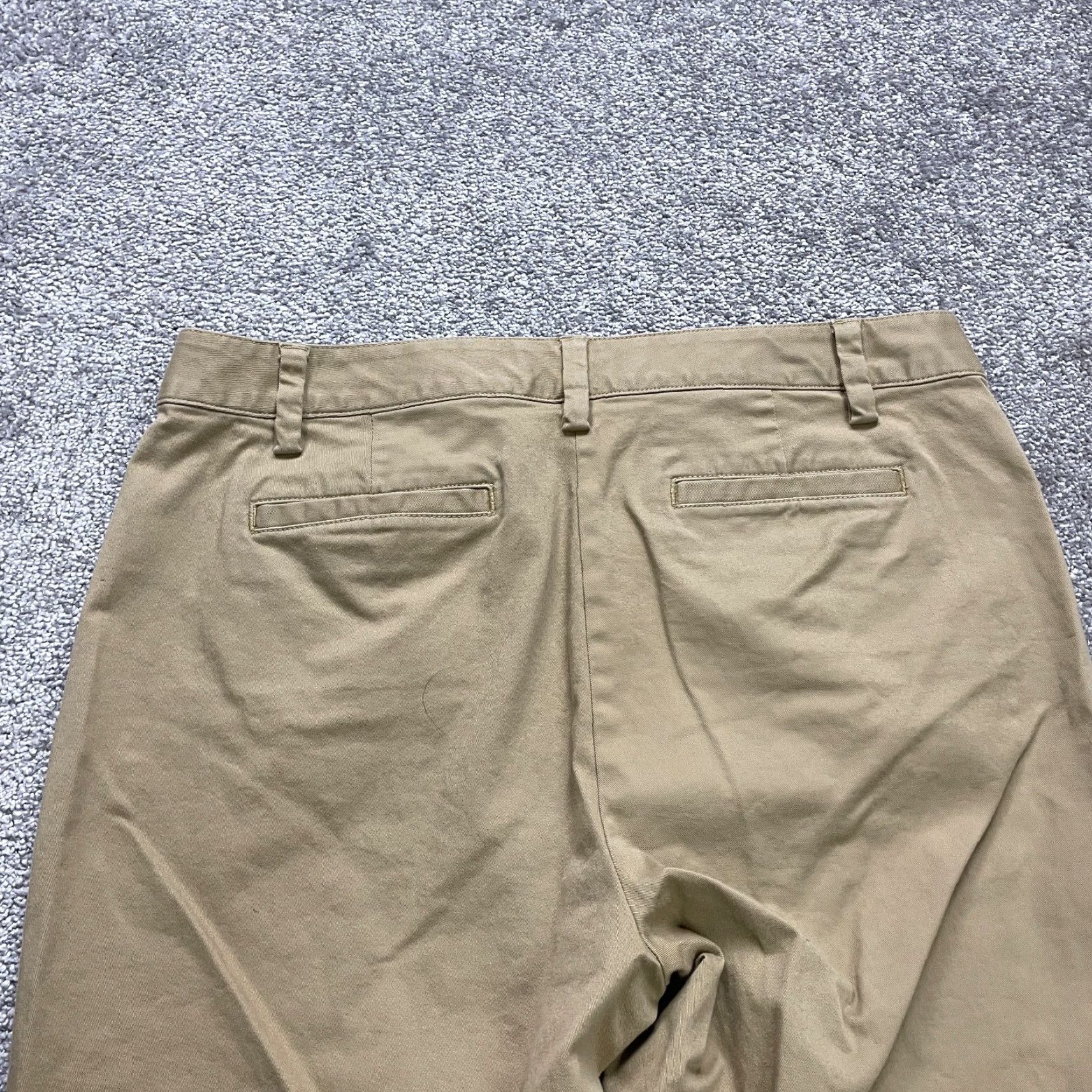 Lands' End VINTAGE Lands' End Womens Chino Pants Size 10 Brown Mid Rise Slim Straight Flat Front 34x23 Trousers Size 32" / US 10 / IT 46 - 5 Thumbnail