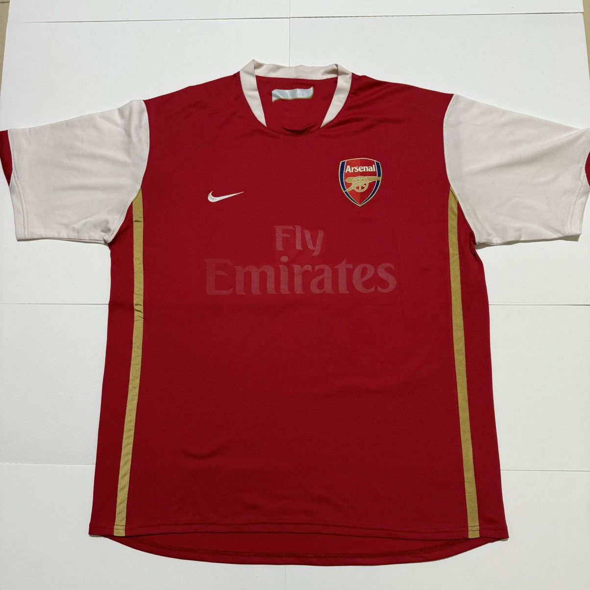 Vintage Dreamcast Arsenal 00-02 Home Nike Small Futbol Soccer 