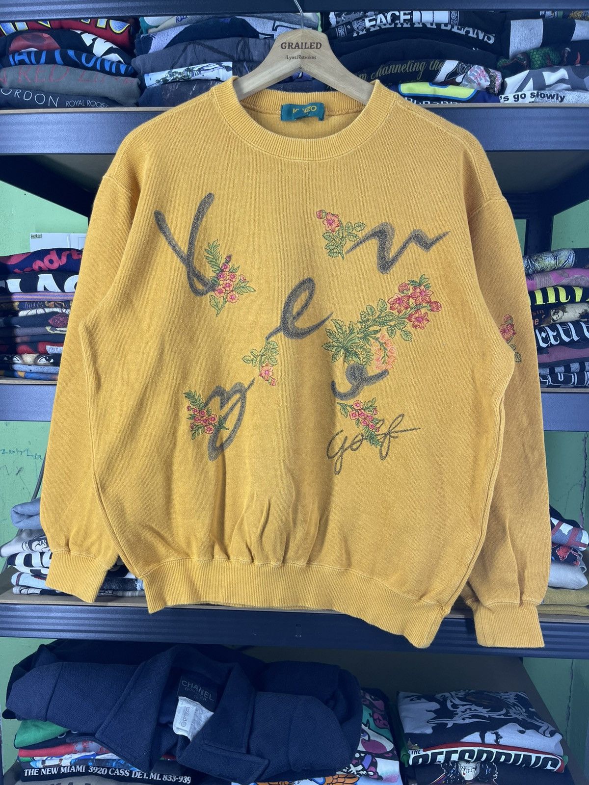 Kenzo Vintage Kenzo Golf Embroidered Floral Logo Sweatshirt Size US M / EU 48-50 / 2 - 2 Thumbnail