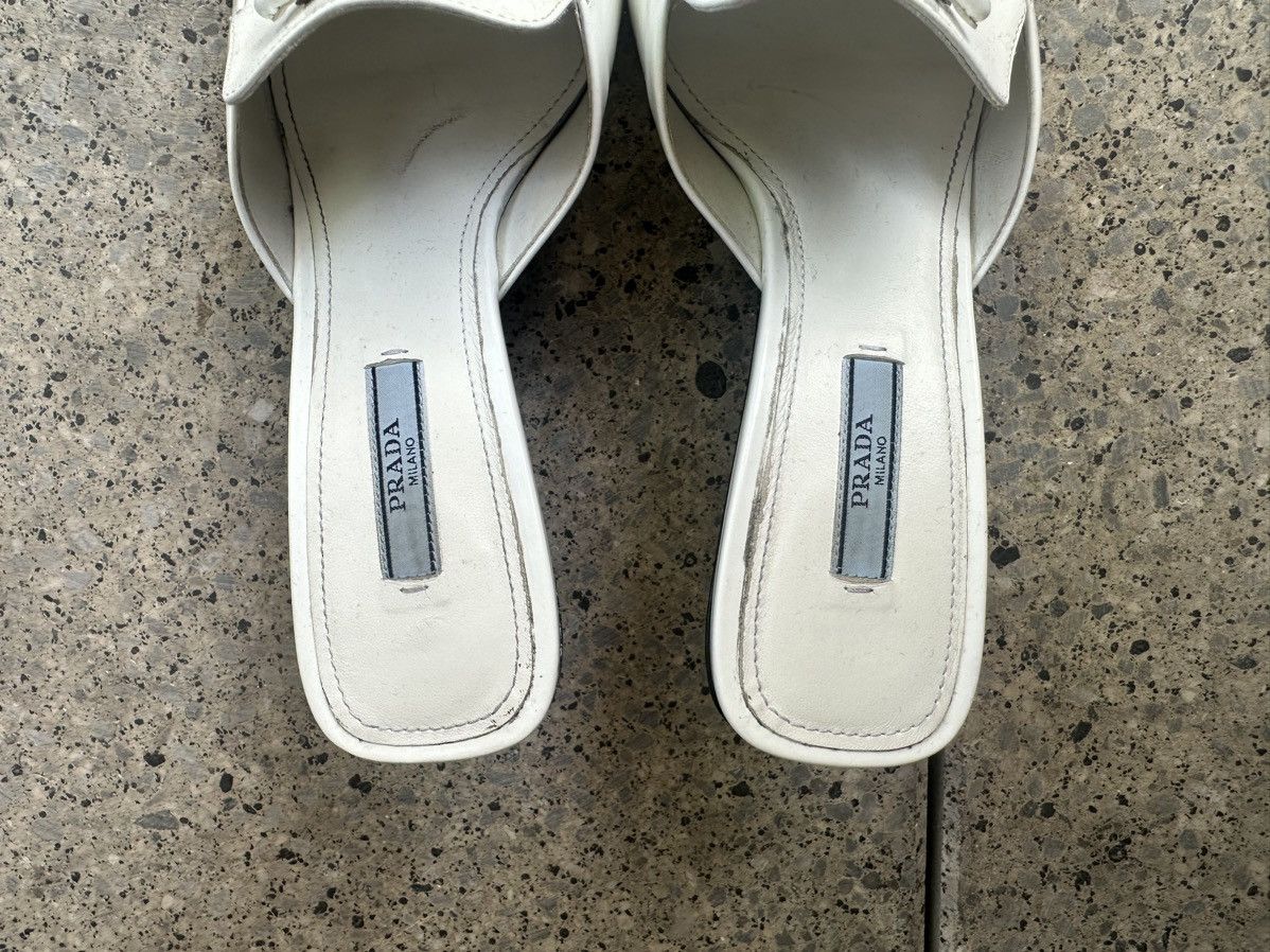Prada White prada heels Size US 7.5 / IT 37.5 - 3 Thumbnail