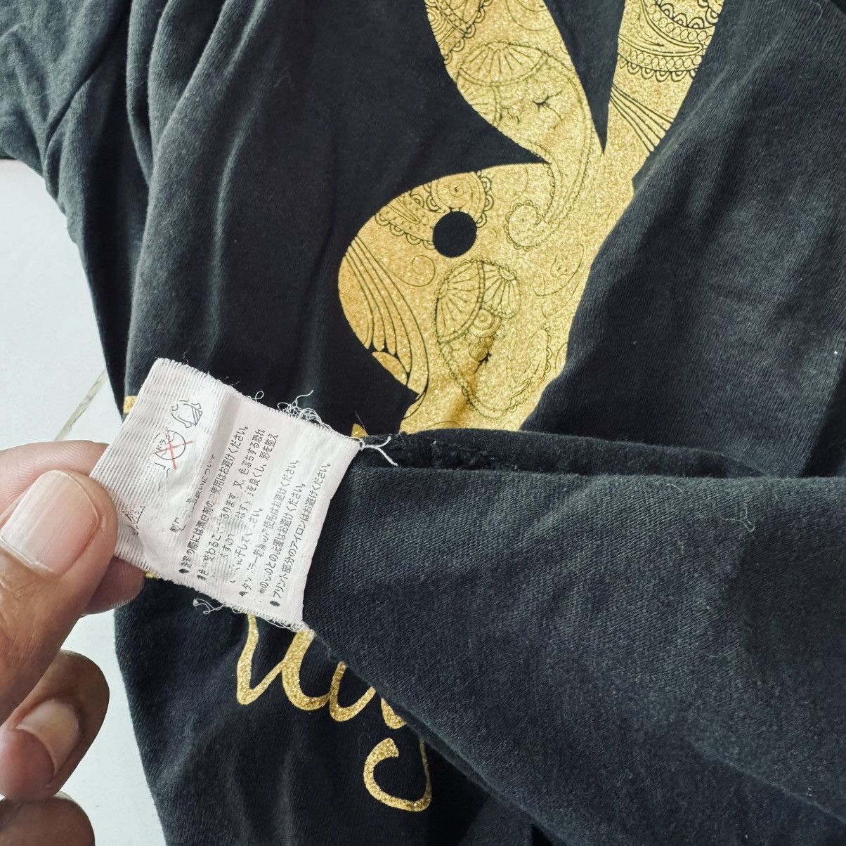 Playboy Playboy Gold Color Print Long Sleeve Tee Size US M / EU 48-50 / 2 - 7 Thumbnail