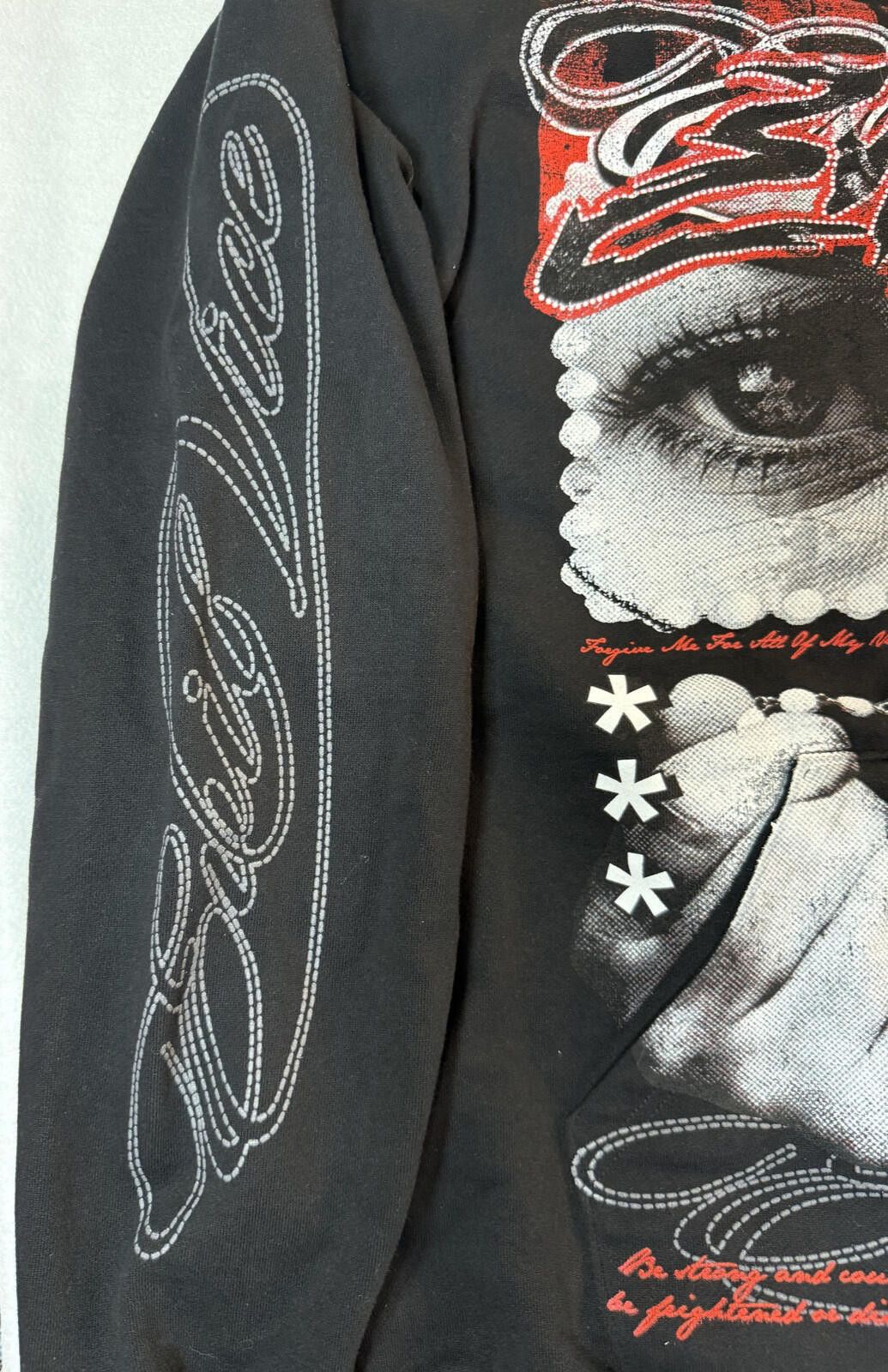 Other Evil Vice Hoodie Mens 2XL Cross Rosary Gothic Streetwear NWT Size US XL / EU 56 / 4 - 5 Thumbnail