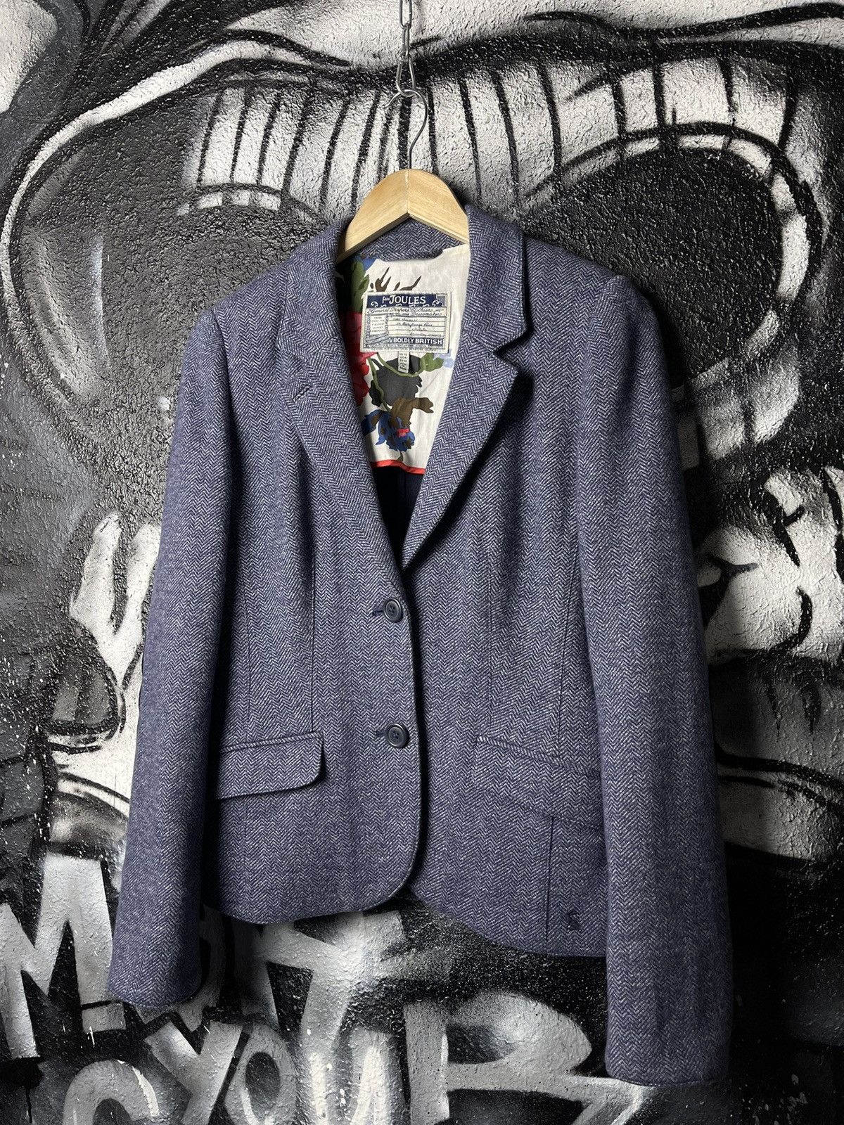 Other Joules Henford Blue Cotton Blazer Jacket Women’s Size M Size M / US 6-8 / IT 42-44 - 1 Thumbnail