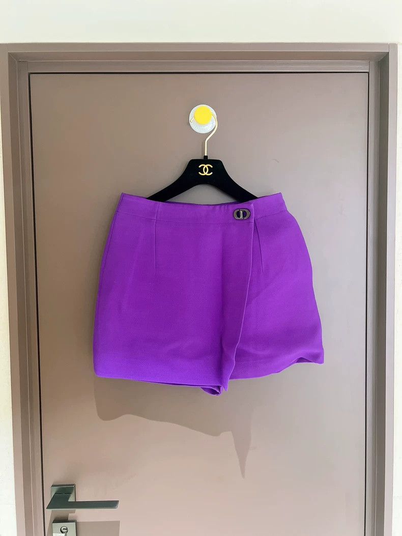 Dior Dior New dopamine purple fake two-piece skirt shorts 2504-N Size 24" / US 00 / IT 34 - 1 Thumbnail