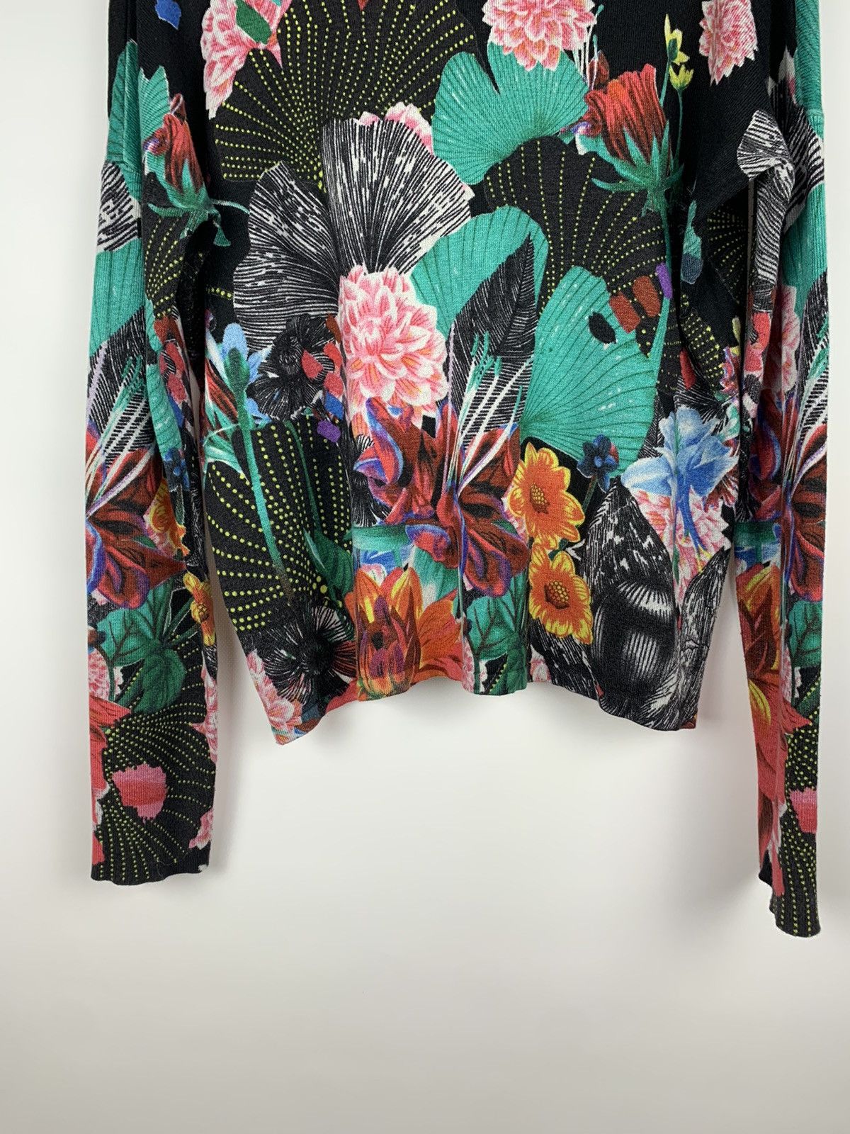 Desigual Desigual Flower Pattern Sweater Long Sleeve Multicolor Y2K Size S / US 4 / IT 40 - 8 Thumbnail