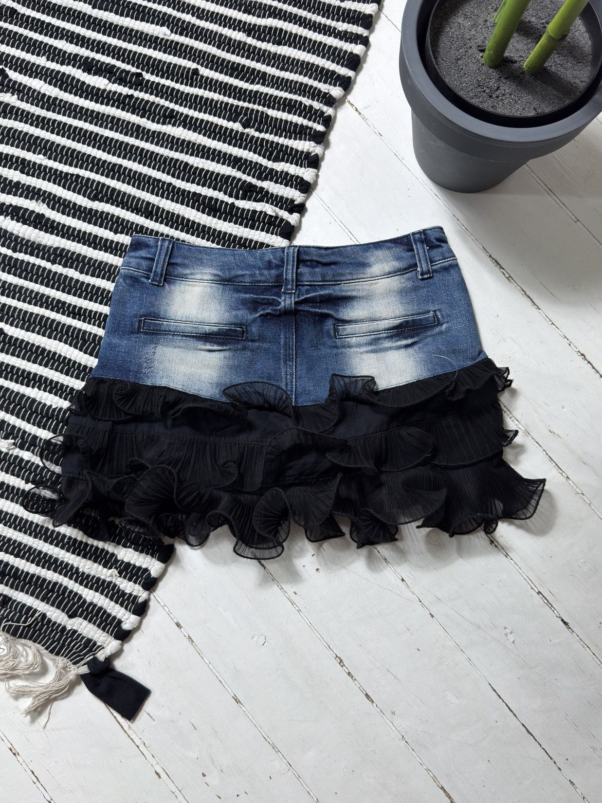 Other VINTAGE KIKIRIKI RUSHES MINI SKIRT Size 28" / US 6 / IT 42 - 13 Thumbnail