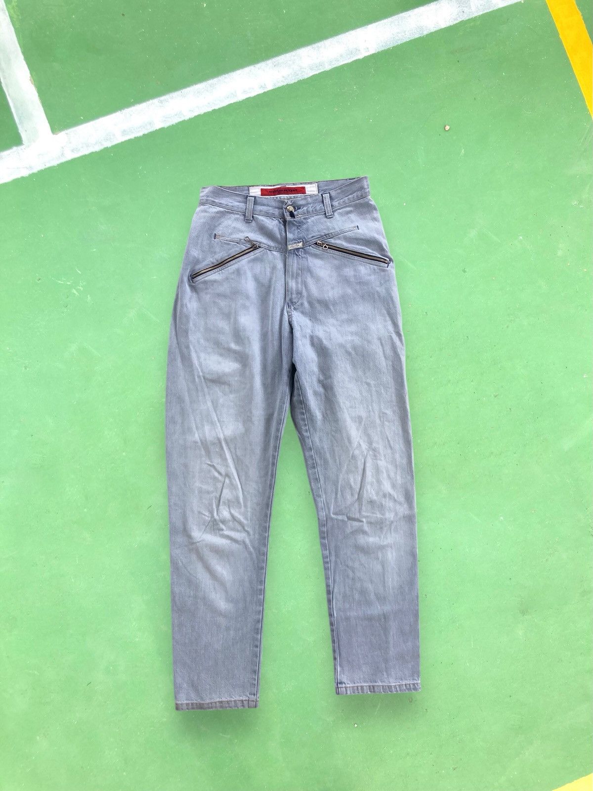 Marithe + Francois Girbaud Vintage Marithe Francois Girbaud Zip Pocket Denim Pants Size 28" / US 6 / IT 42 - 1 Thumbnail