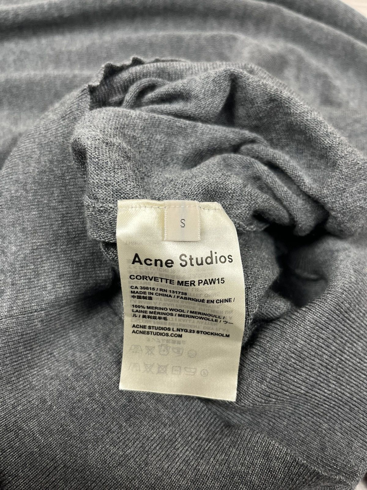 Acne Studios Acne Studios Grey Wool Asymetric Avante Garde Sweater Size S / US 4 / IT 40 - 9 Thumbnail