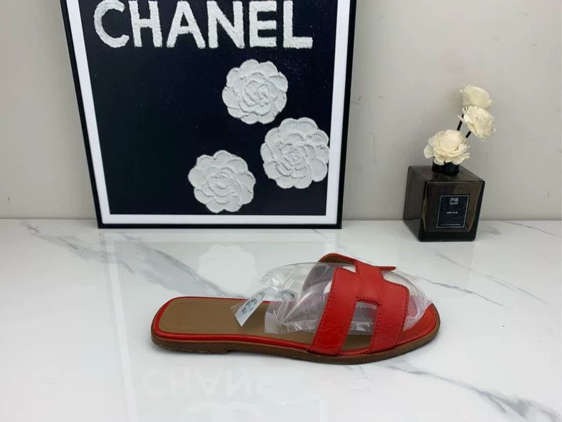 Hermes Hermes Red H Slides Size 35.5-2506 Size US 8 / EU 41 - 7 Thumbnail