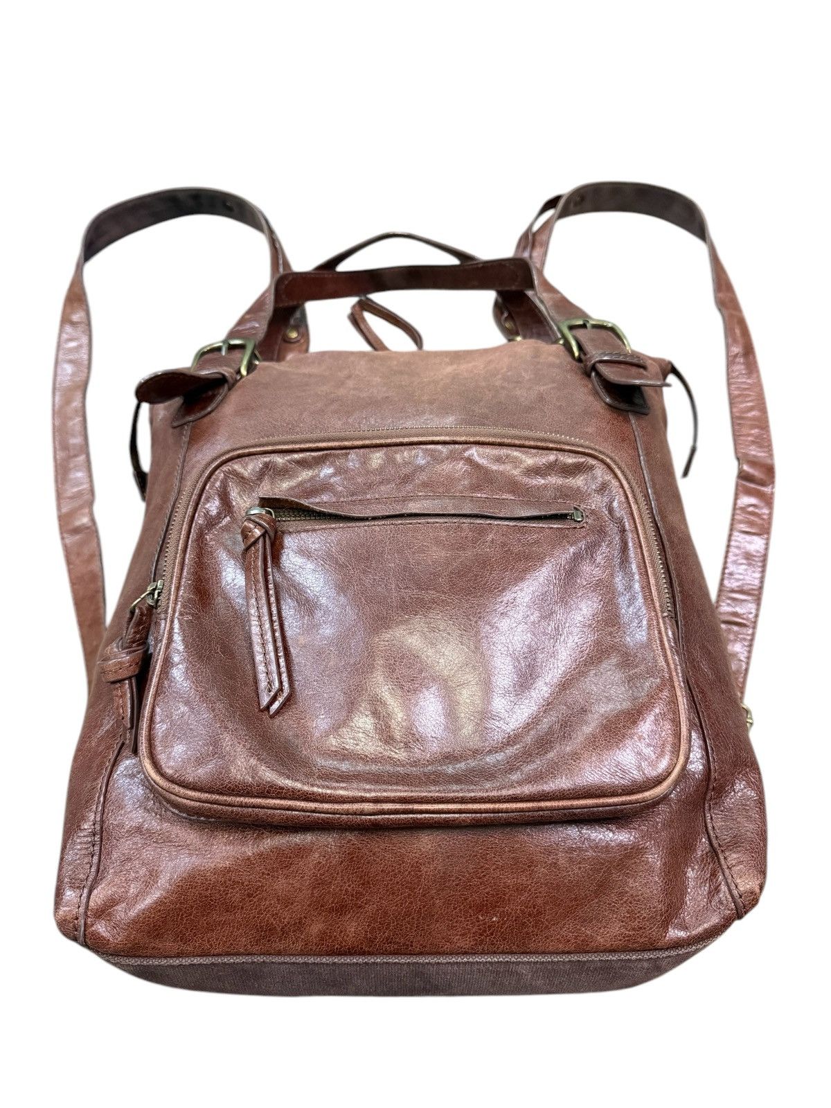 Leather DAKOTA CANVAS LEATHER 2 WAY SHOULDER BACKPACK Size ONE SIZE - 6 Thumbnail