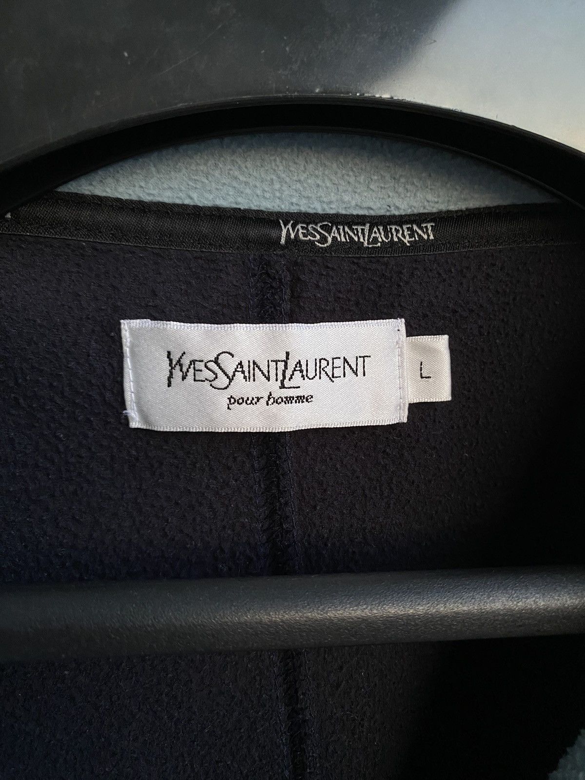 Yves Saint Laurent Fleece YSL Sweatshirt 1/4 Quarter Zip Beige Vintage Sweater Size US L / EU 52-54 / 3 - 5 Thumbnail