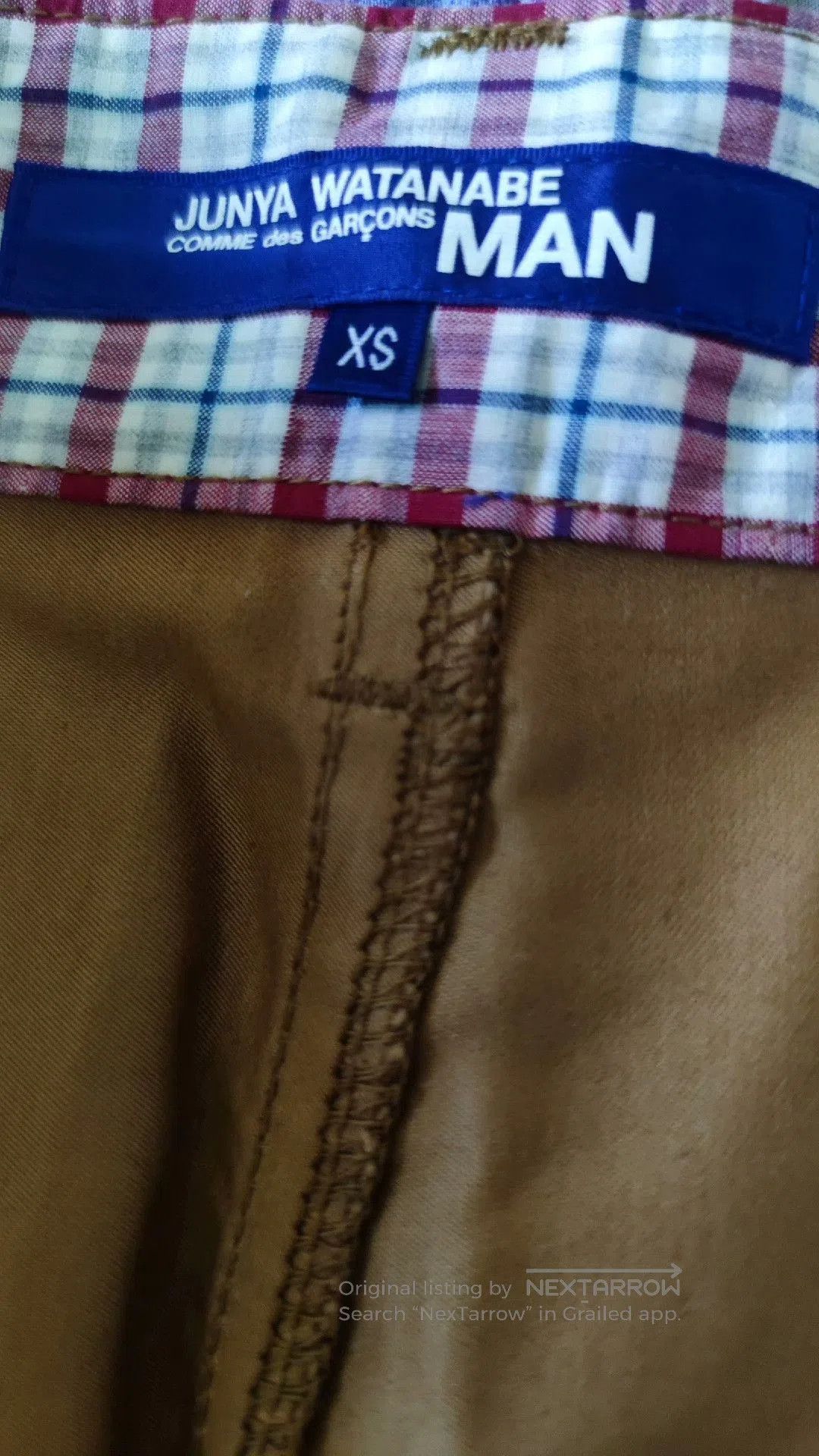 Junya Watanabe gold brown casual tapered pants for men. Size US 26 / EU 42 - 5 Thumbnail